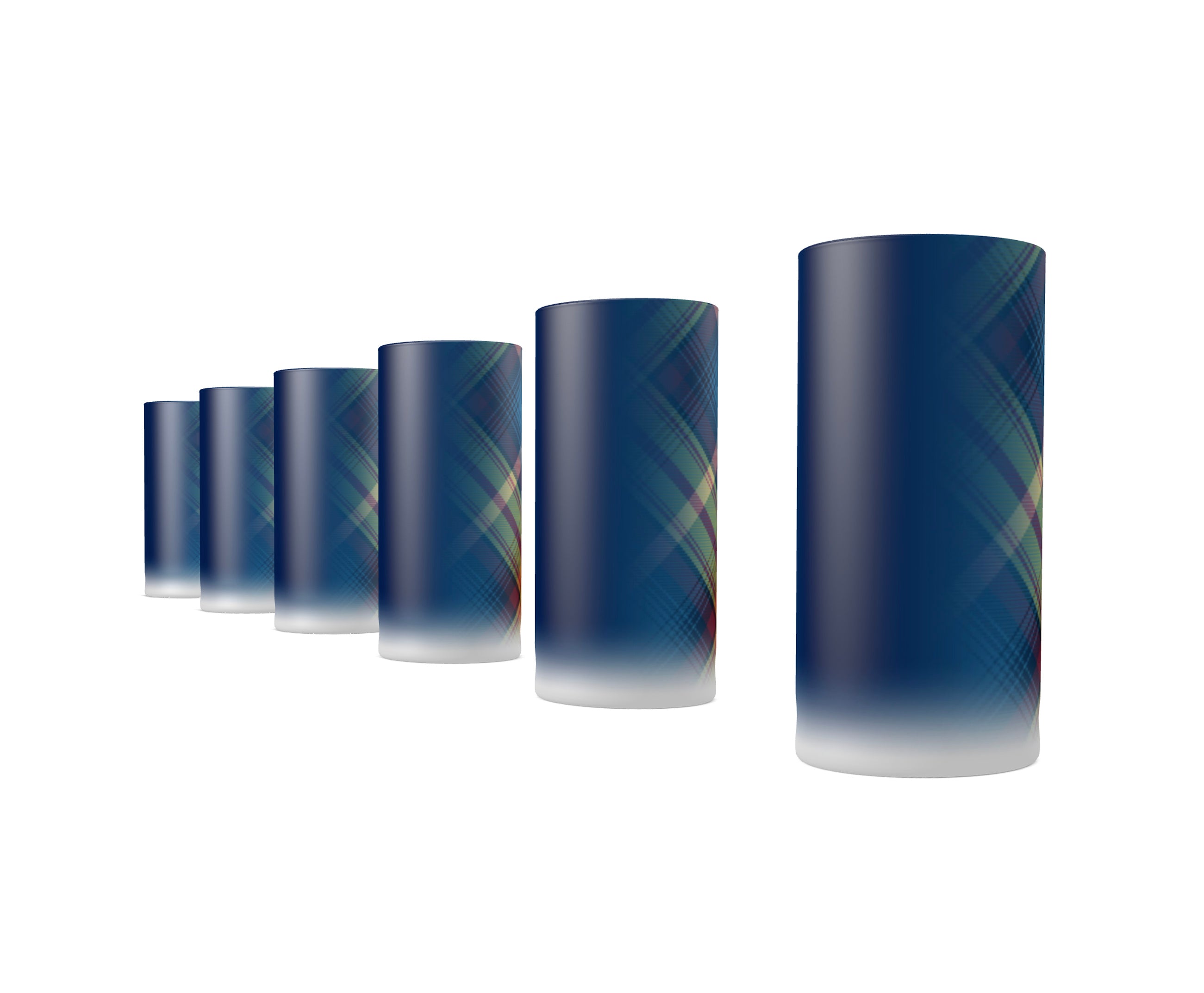 Scotland Forever - Declaration Tartan - Tequila Shot Glasses Set of 6