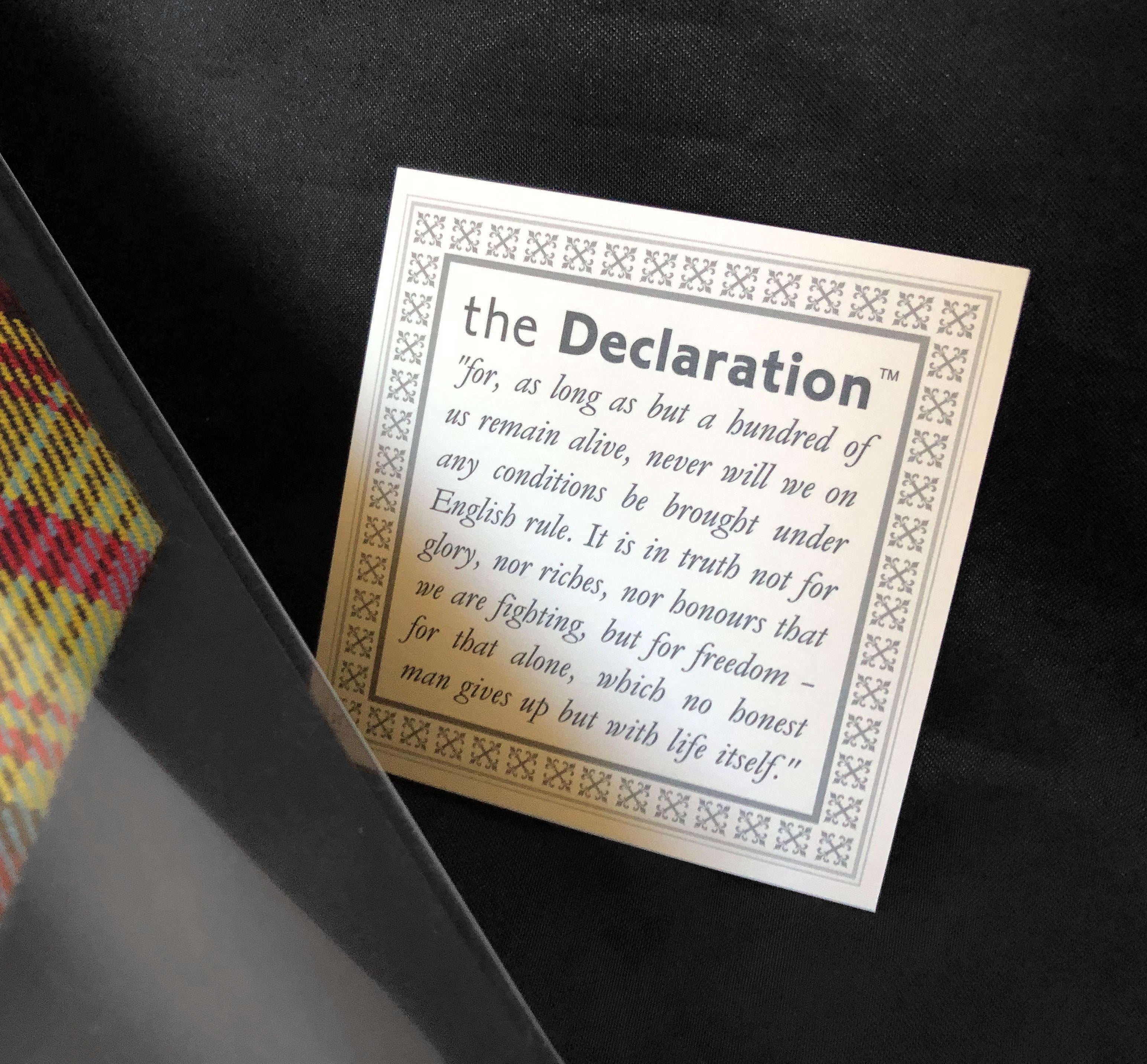 Declaration Of Arbroath Quote