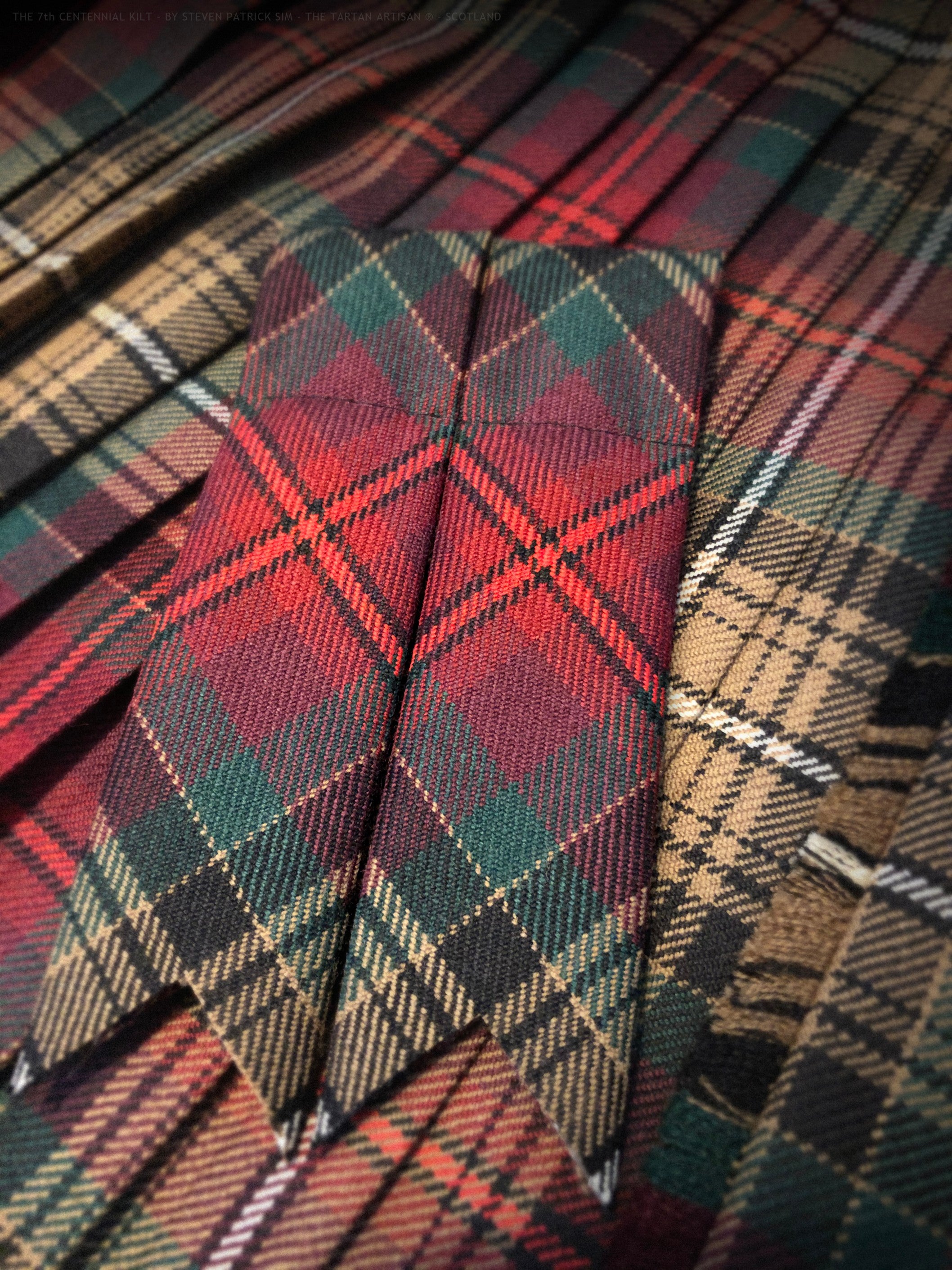 Declaration of Arbroath 7th Centennial Kilt Flashes - The Blood of the Scots - Hand cut and custom made to order!