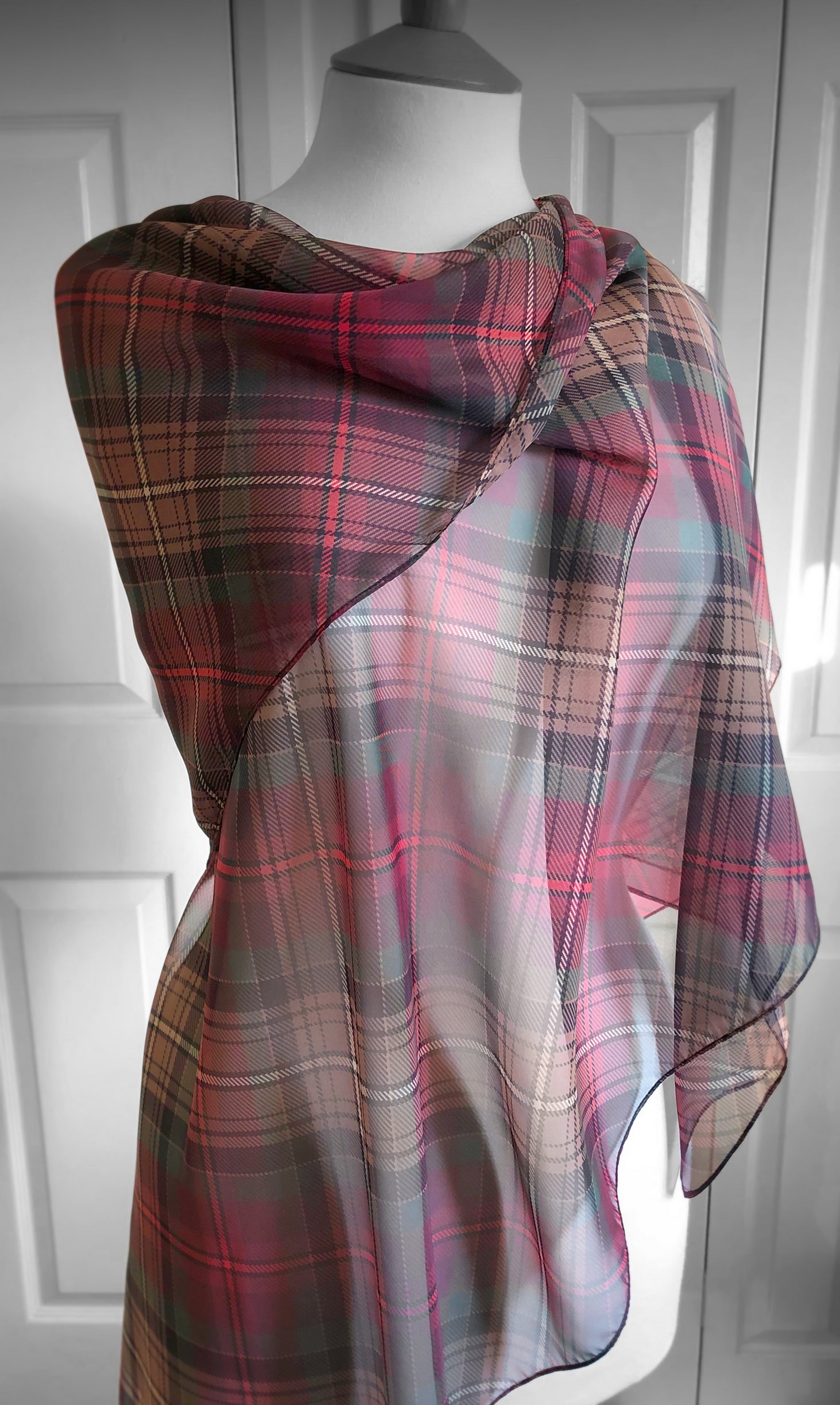 Declaration of Arbroath 7th Centennial Anniversary Tartan ~ Paris Chiffon ~ Luxury Scarf