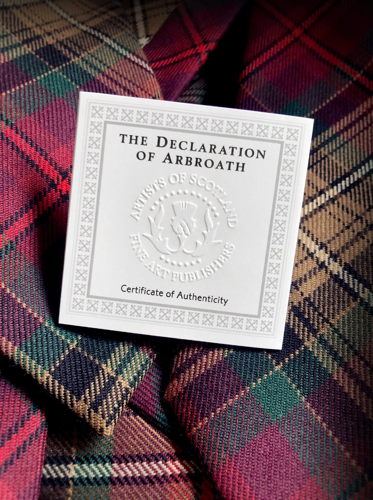 Declaration of Arbroath 7th Centennial - Tartan Tie - Numbered edition