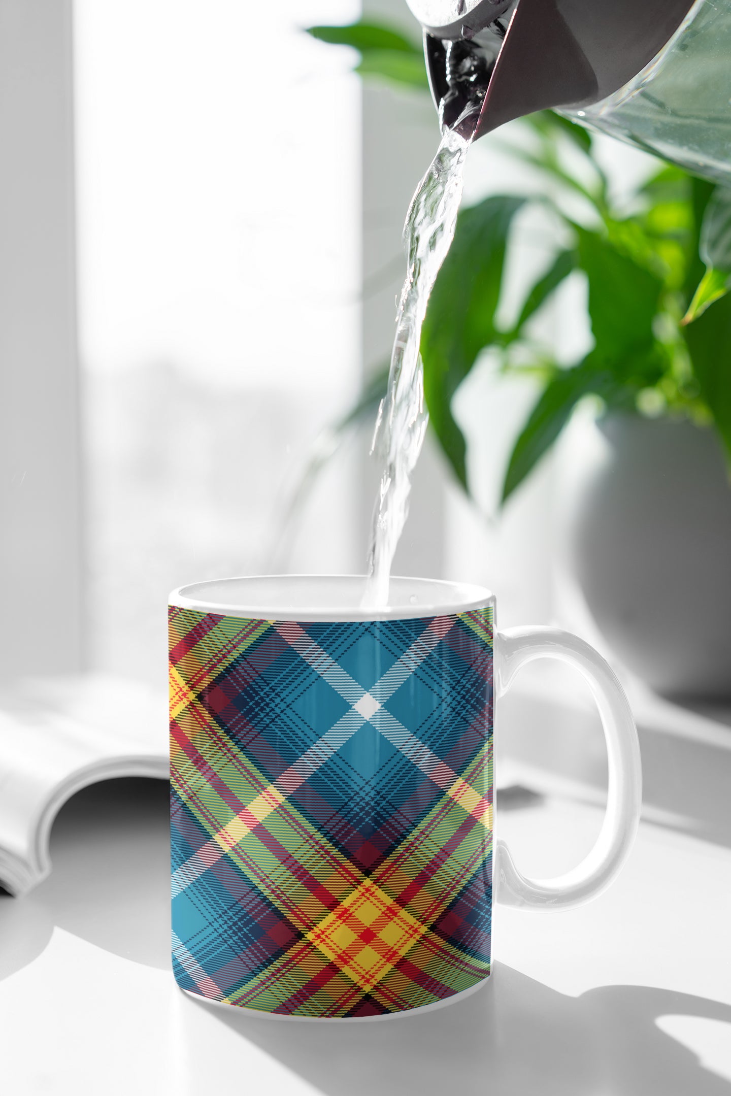 Declaration of Scottish Independence Arbroath 6th April 1320 Steven Patrick Sim Tartan mug for tea and coffee