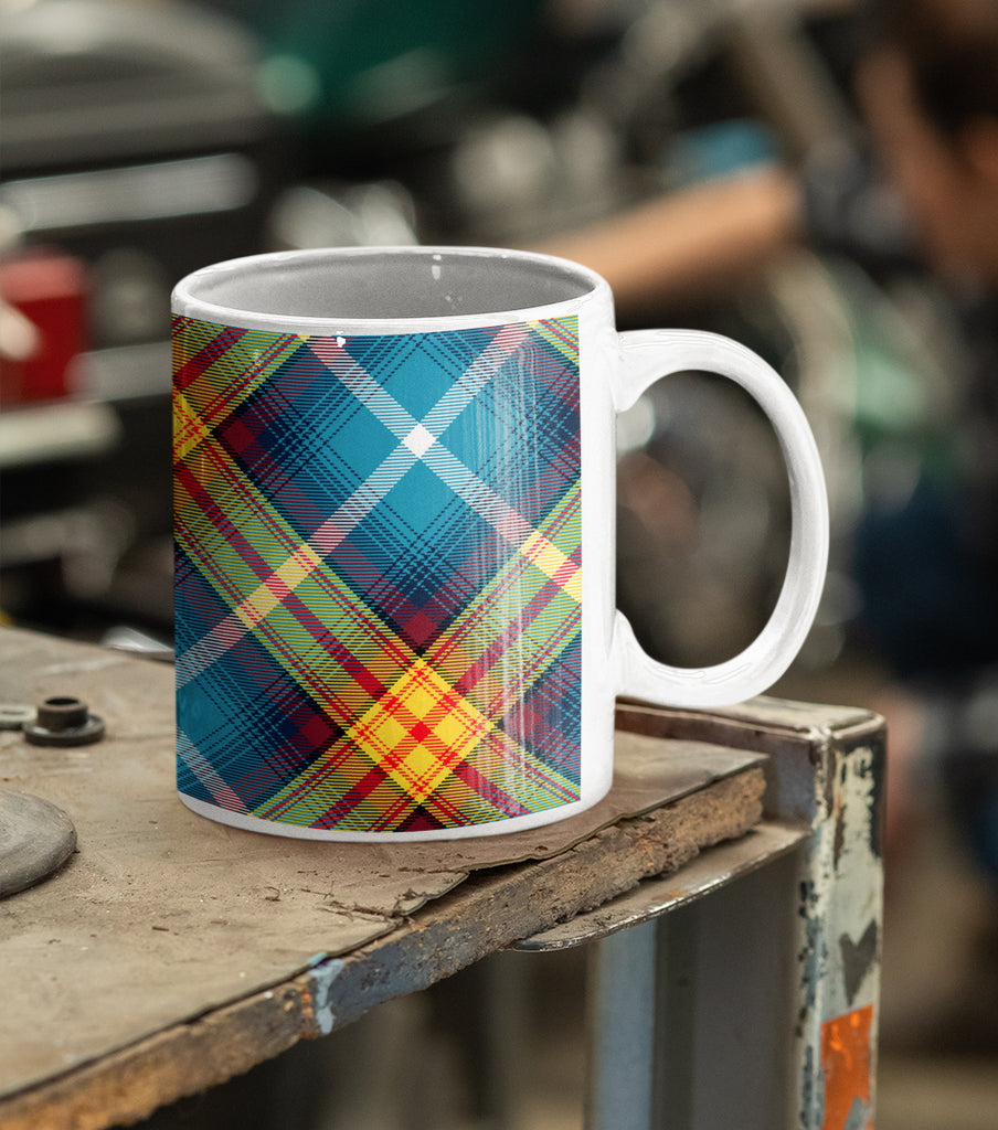 Declaration of Scottish Independence Arbroath 6th April 1320 Steven Patrick Sim Tartan mug 3