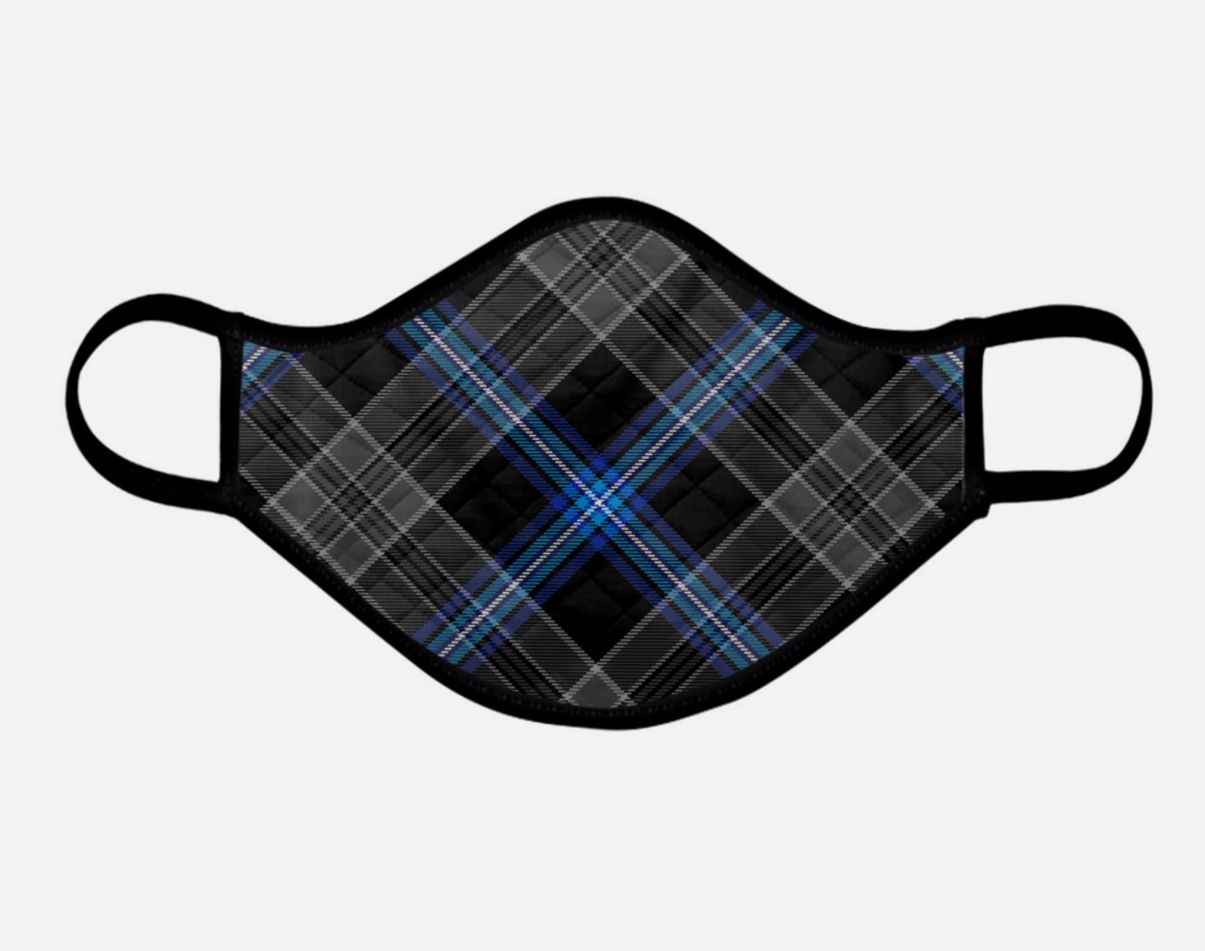Earthrise Tartan Custom Facemask - Extra Large - by Steven Patrick Sim the Tartan Artisan