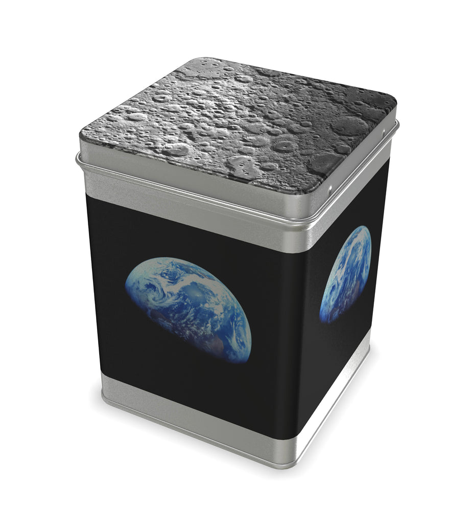 Earthrise 2.0 - Metal Tea Caddy with Craters - 1