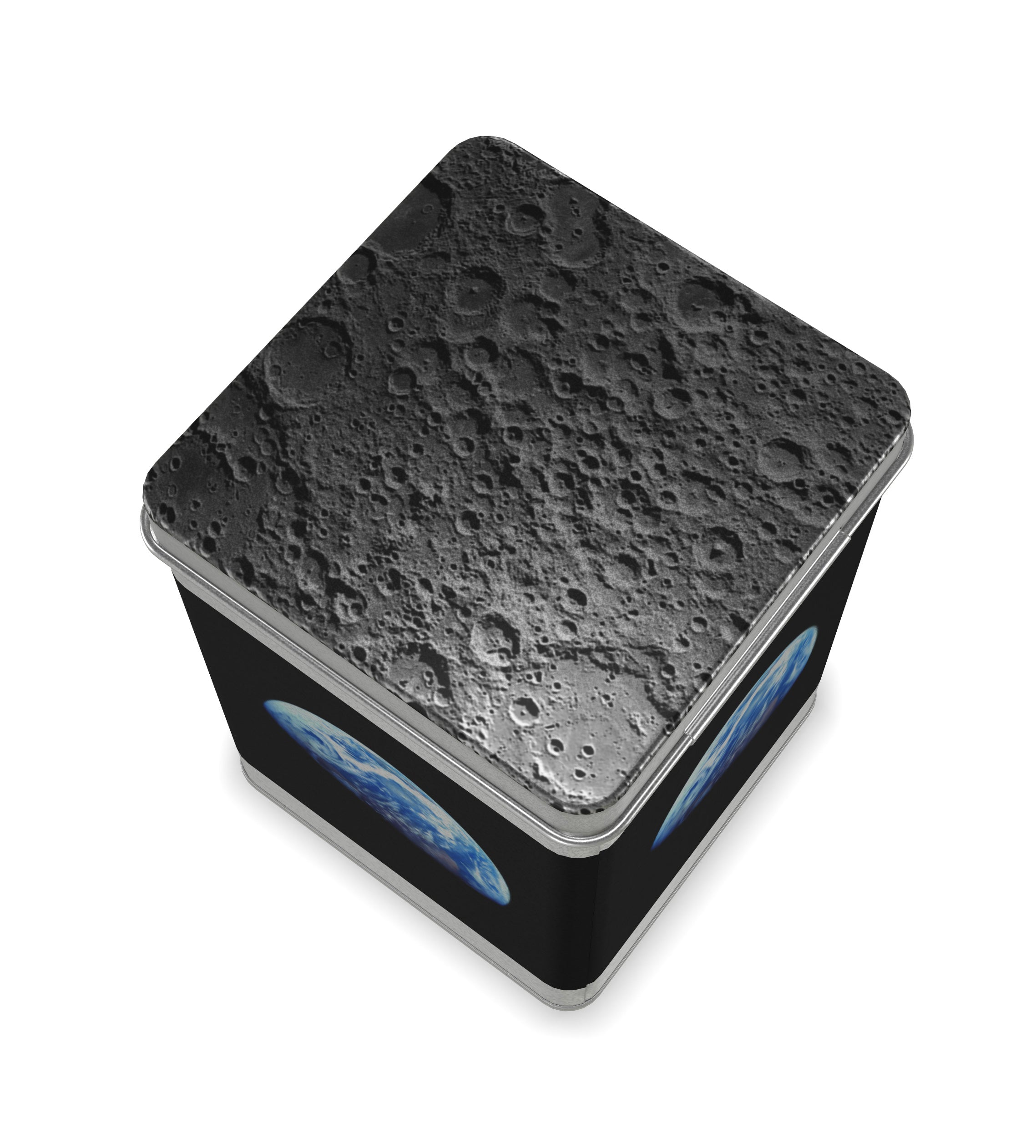 Earthrise 2.0 - Metal Tea Caddy with Craters - 3