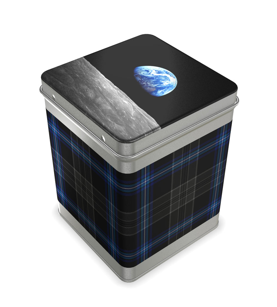 Earthrise 2.0 - Metal Tea Caddy with Tartan - 1