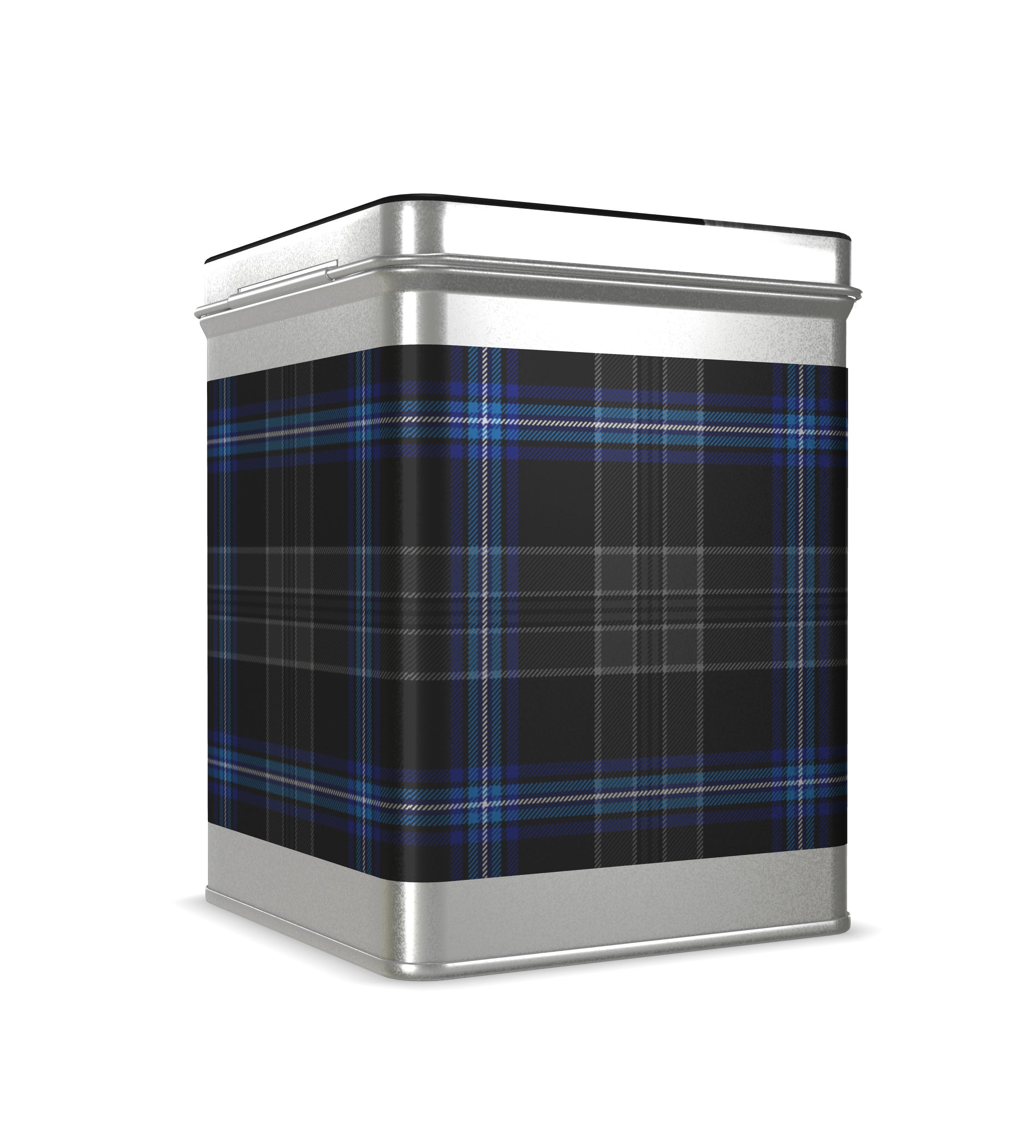Earthrise 2.0 - Metal Tea Caddy with Tartan - 2