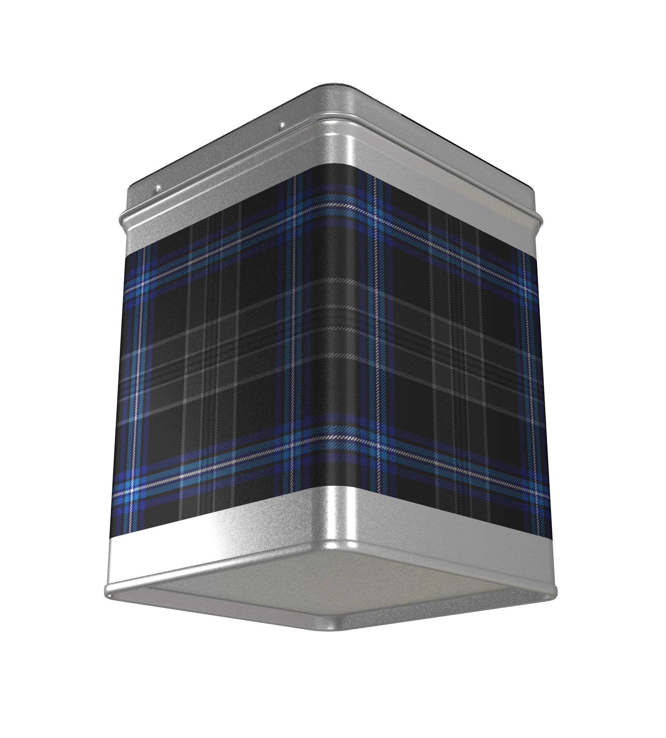 Earthrise 2.0 - Metal Tea Caddy with Tartan - 6