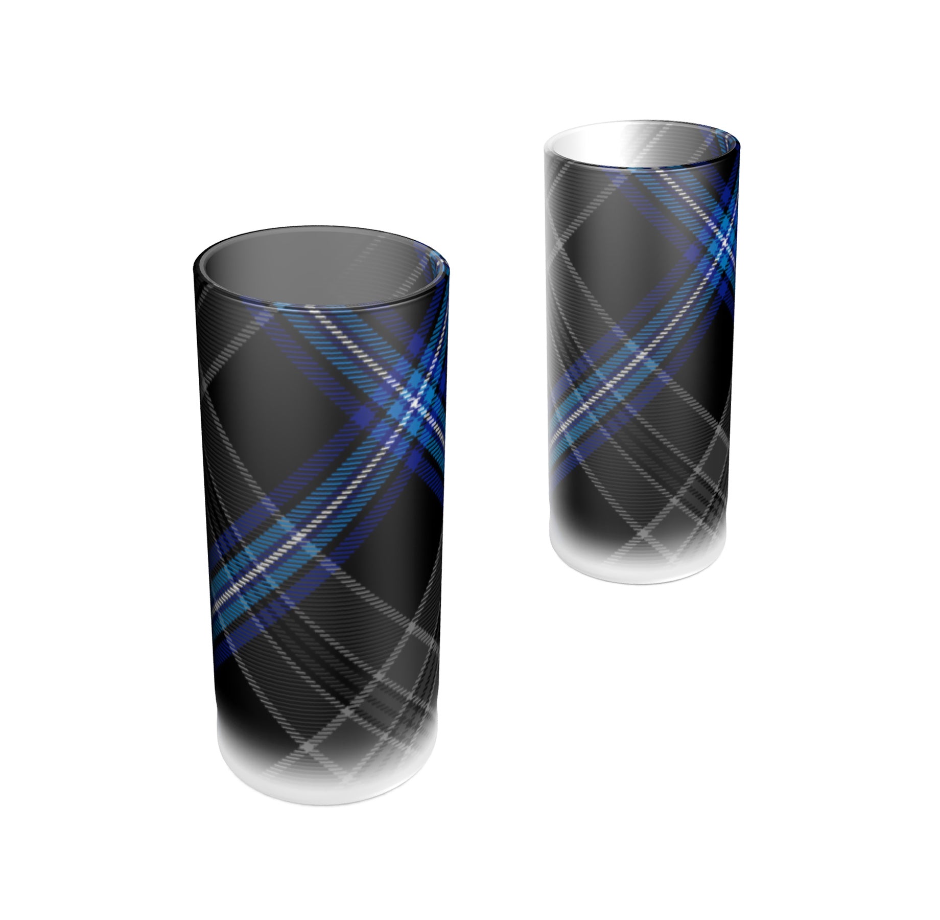Earthrise 2.0 Tartan Tequila Shot Glasses - Light & Dark - 2
