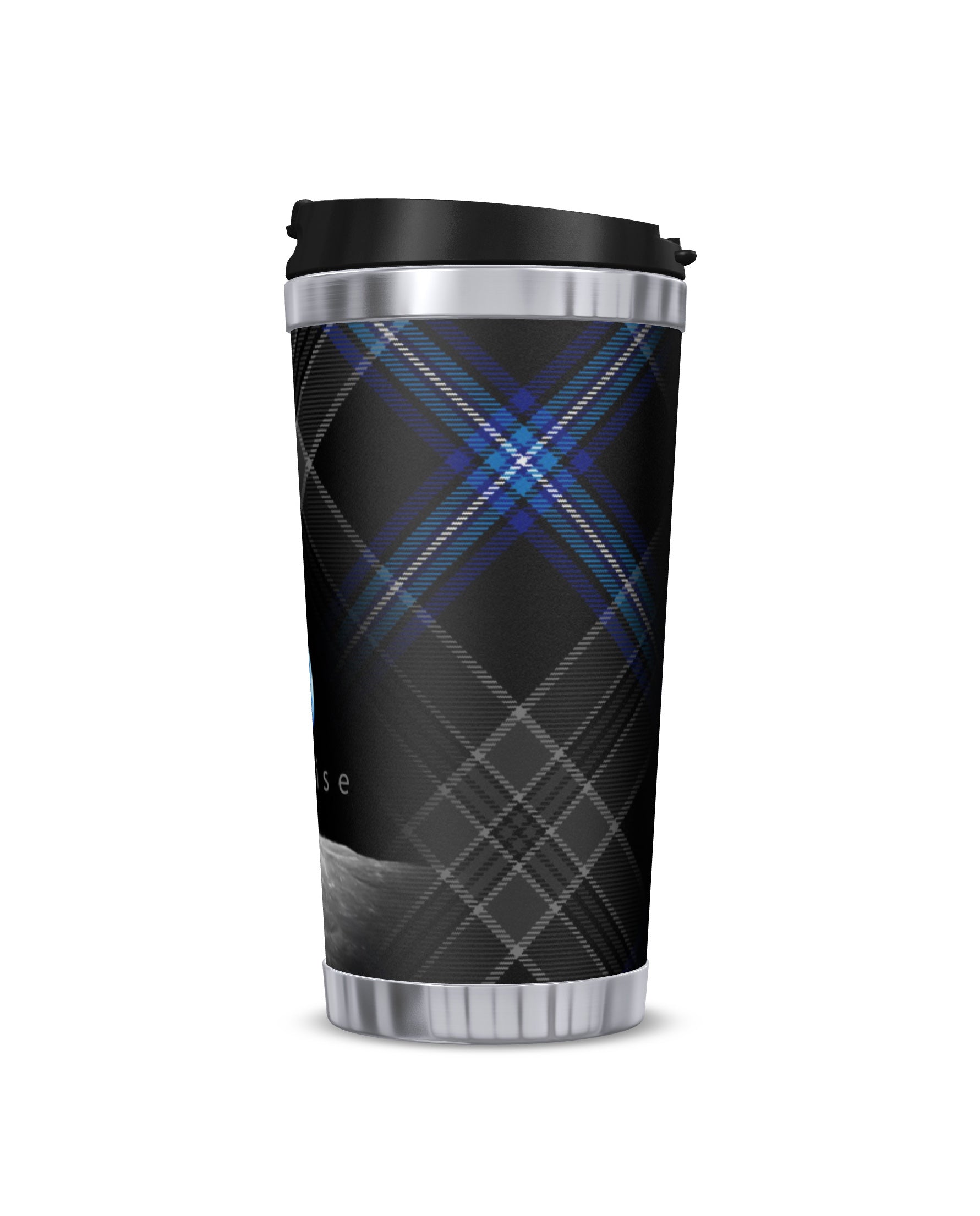 Earthrise 2.0 - Travel Flask - with photo & tartan sett - Moon - 3