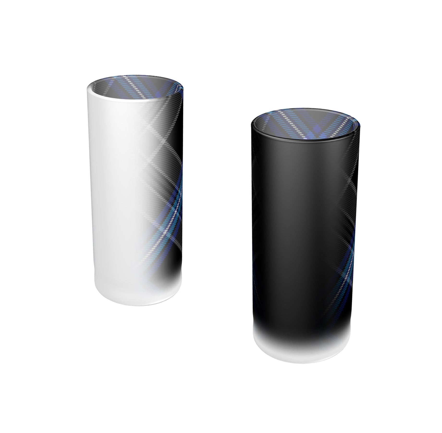 Earthrise 2.0 Tartan Tequila Shot Glasses - Light & Dark - 3