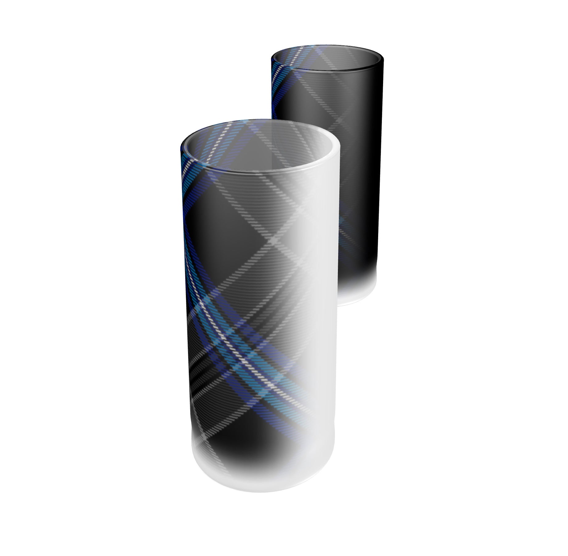 Earthrise 2.0 Tartan Tequila Shot Glasses - Light & Dark - 4