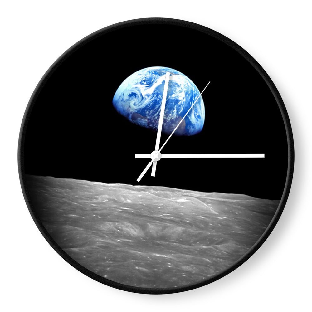 Earthrise 2.0 - Iconic Photo Minimalistic Wall Clock