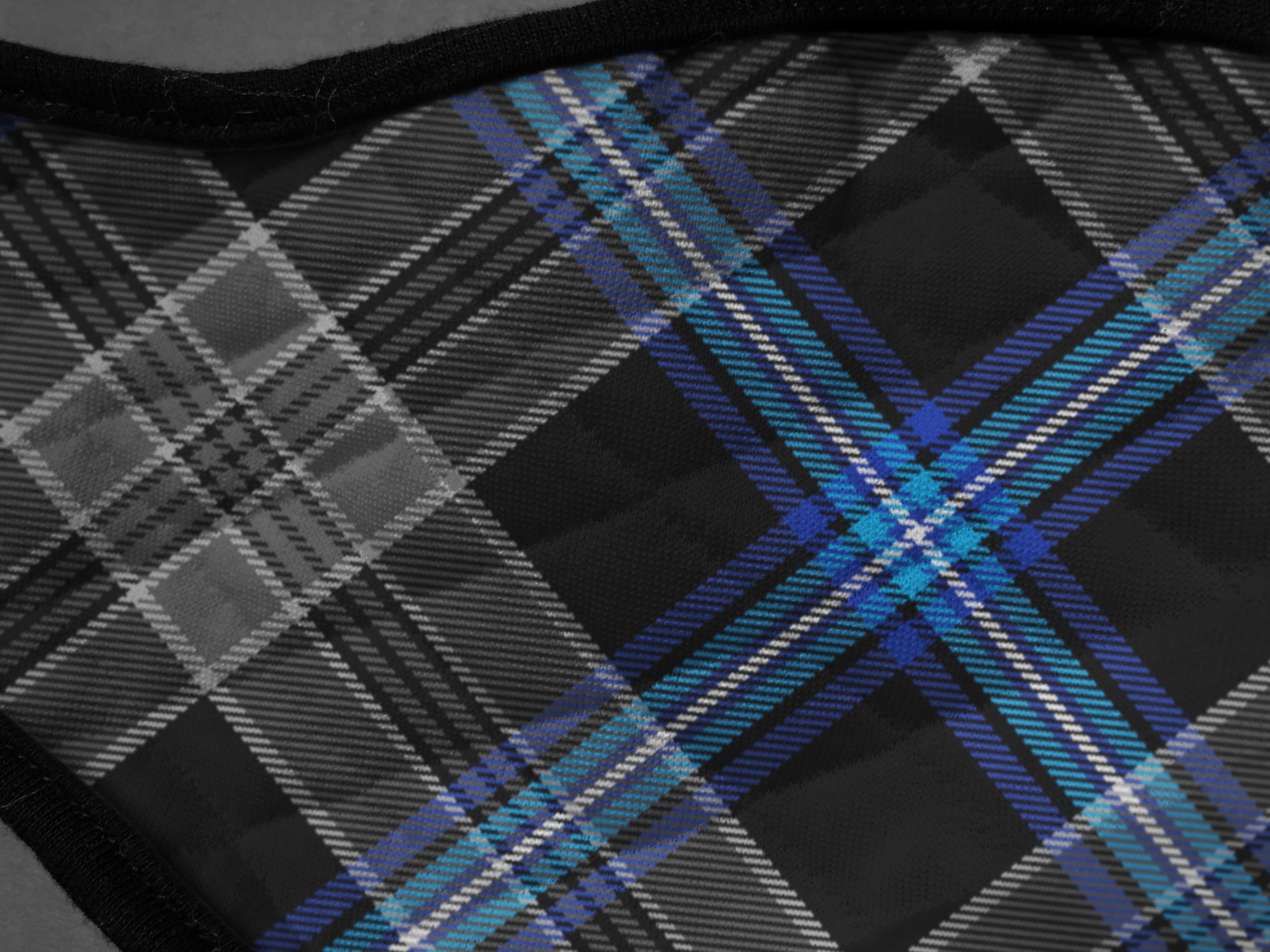 Earthrise Tartan Face Masks by the Tartan Artisan Arbroath aka Steven Patrick Sim Stevie Tartan Guy Arbroath