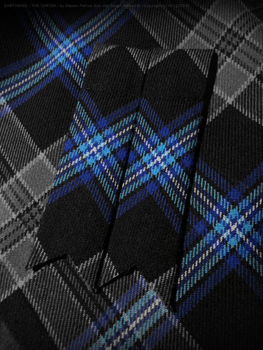 The Earthrise Tartan - Matching flashes to compliment the Earthrise Kilt, by the Tartan Artisan