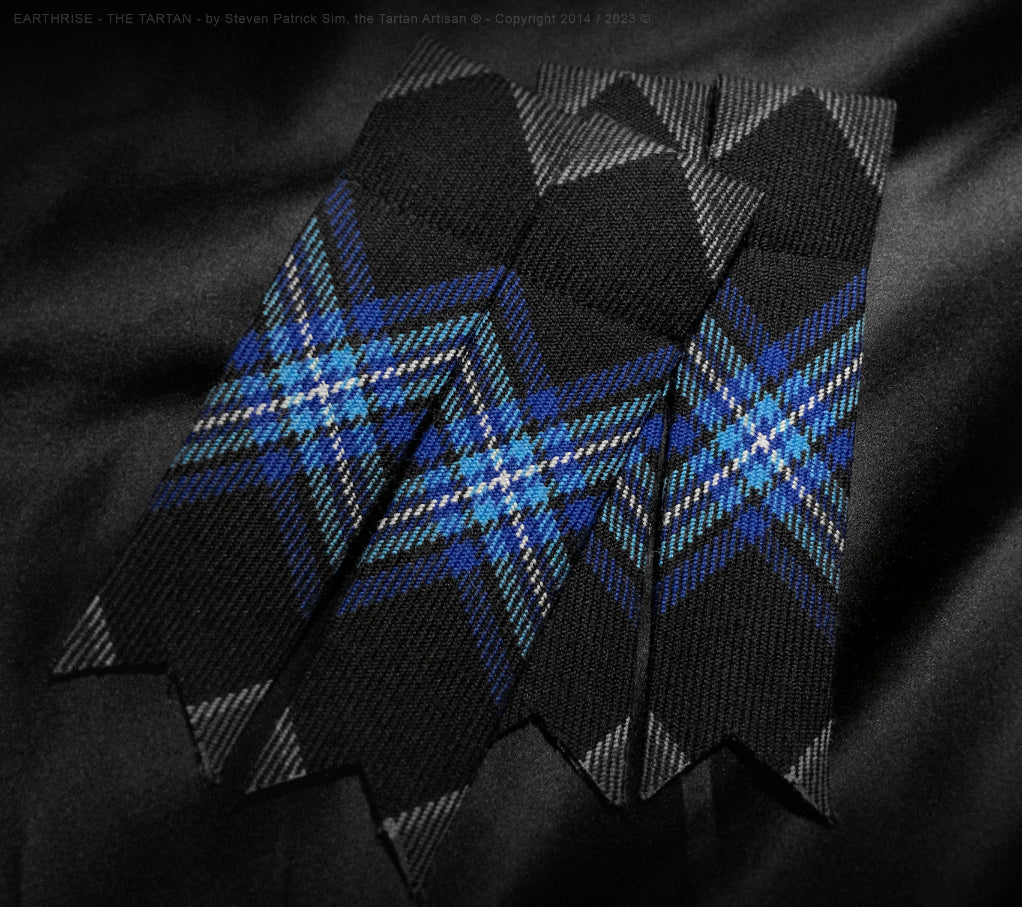 The Earthrise Tartan - Matching flashes to compliment the Earthrise Kilt