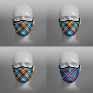 Tartan Face coverings face masks by Steven Patrick Sim the Tartan Artisan - including Declaration of Arbroath Scottish Independence - YES Alba Gu Brath