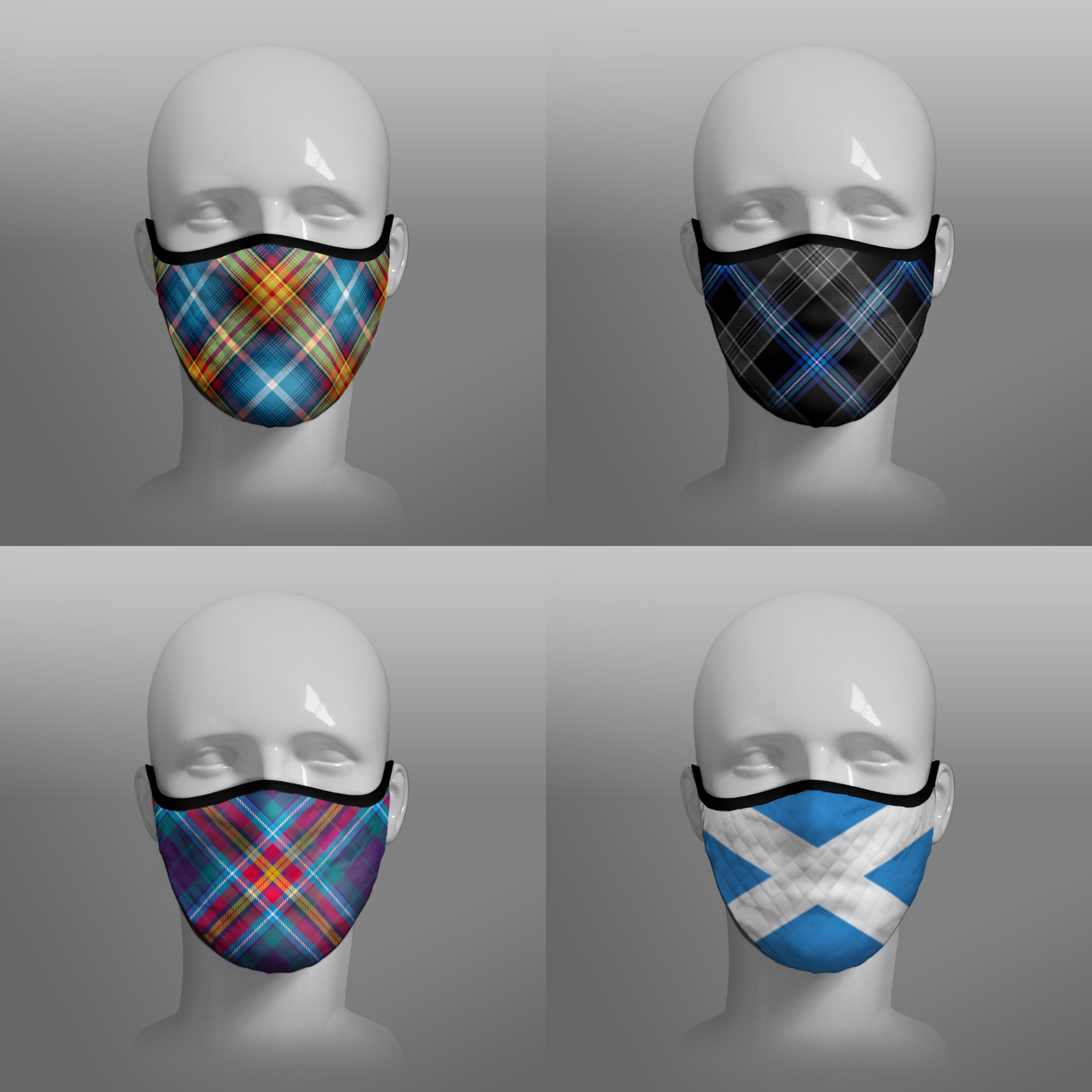 Contoured Face Masks - Four pack combo - 10 ✓