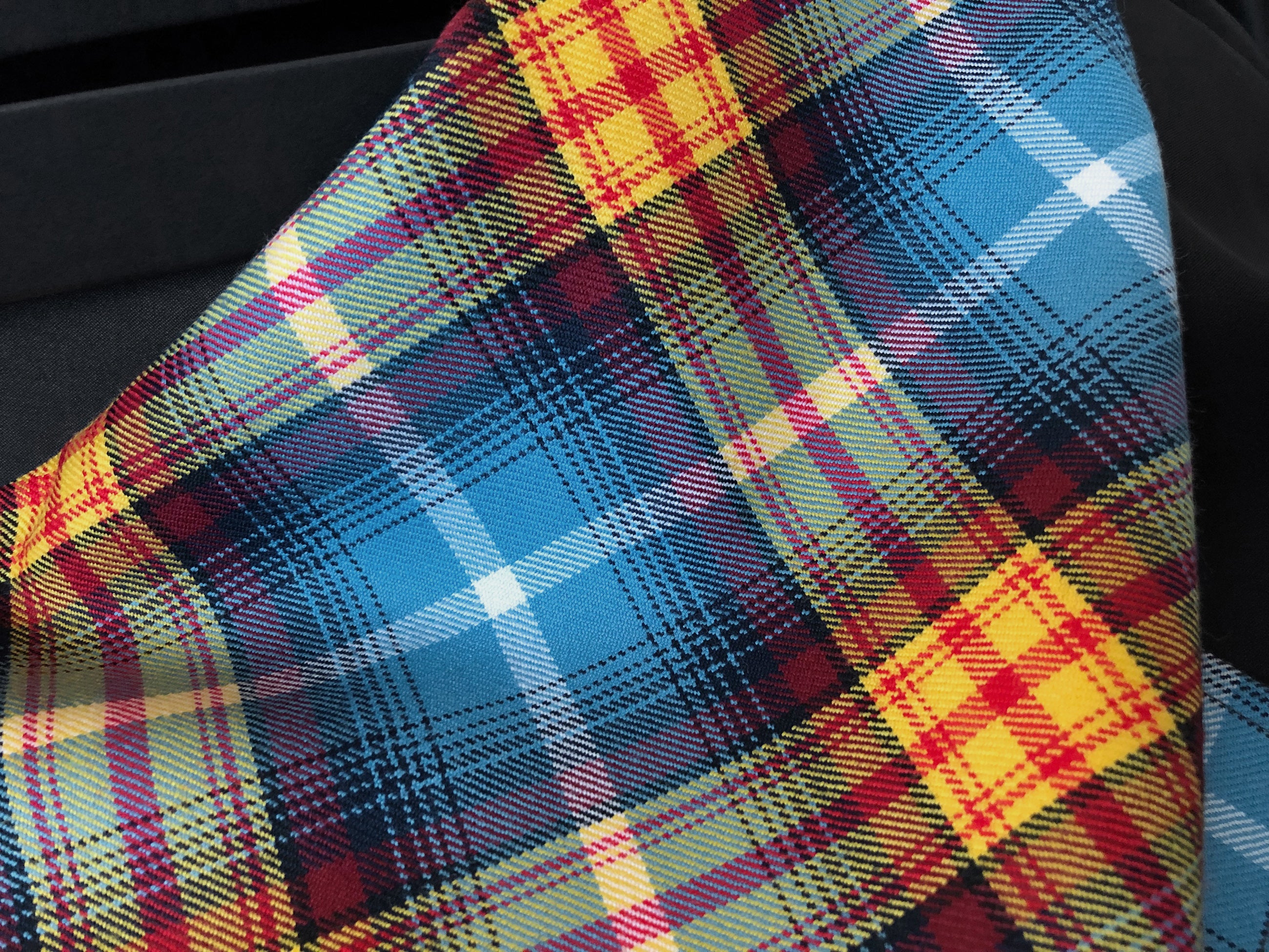 Arbroath's Declaration tartan pocket square