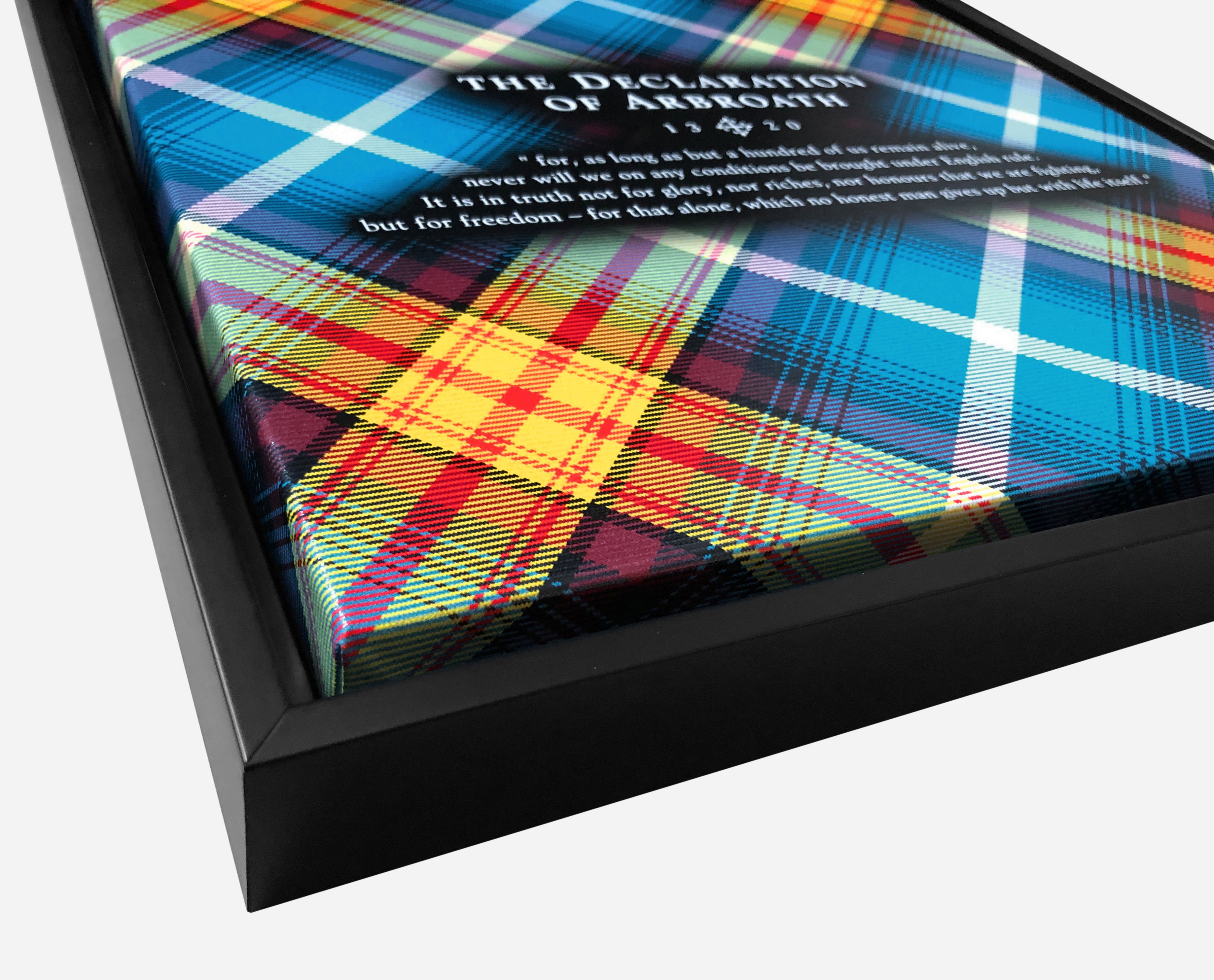Ancient Saltire - Declaration Tartan 16" Framed Canvas