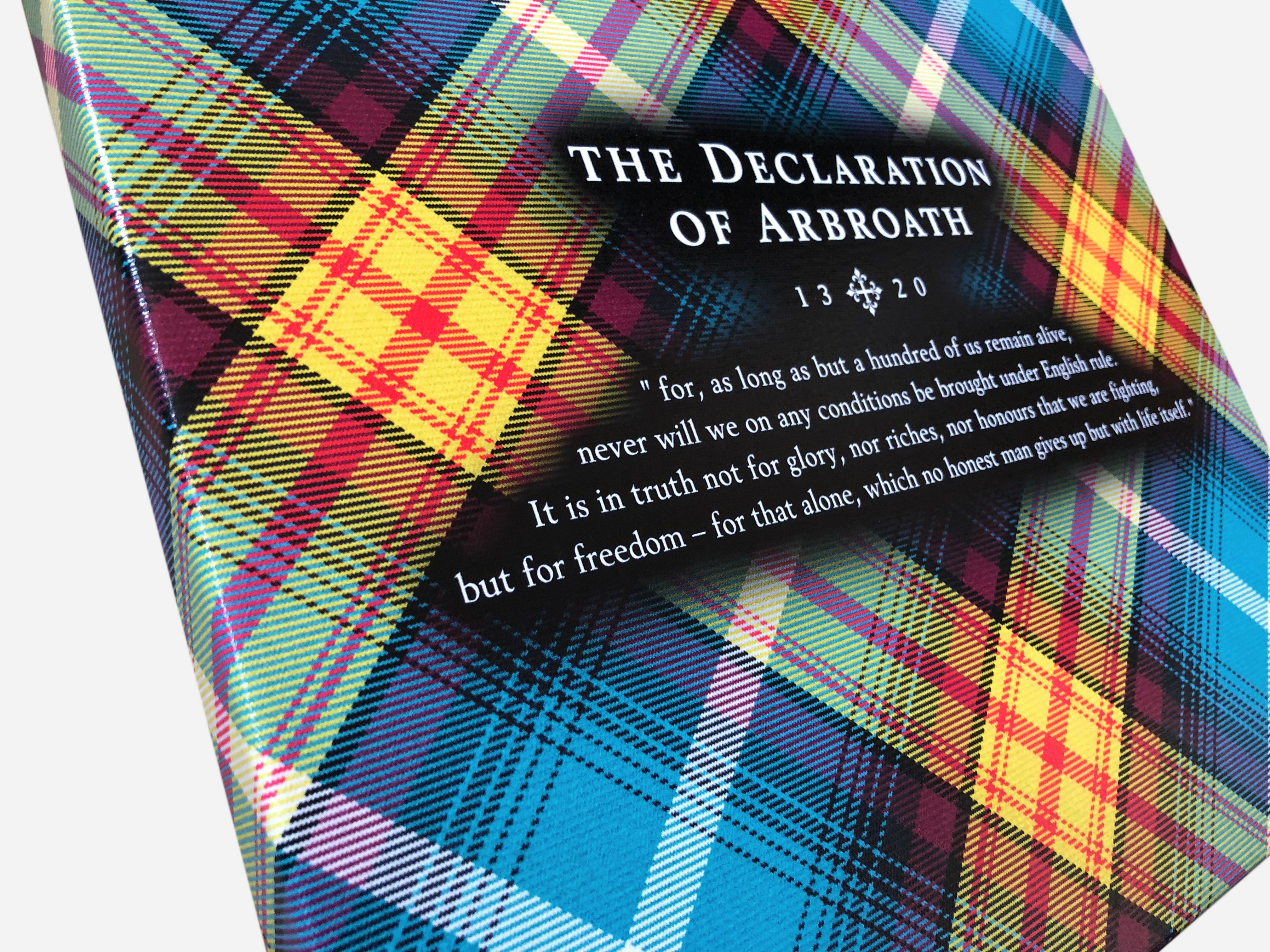Lion Rampant - Declaration Tartan 16" Stretched Canvas