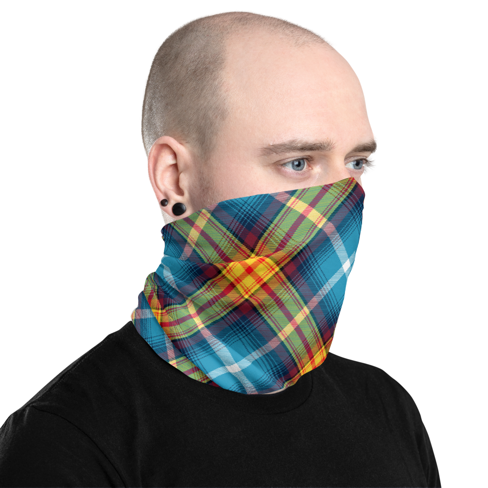 Saltire Declaration of Scottish Independence tartan Neck Gaiter 3