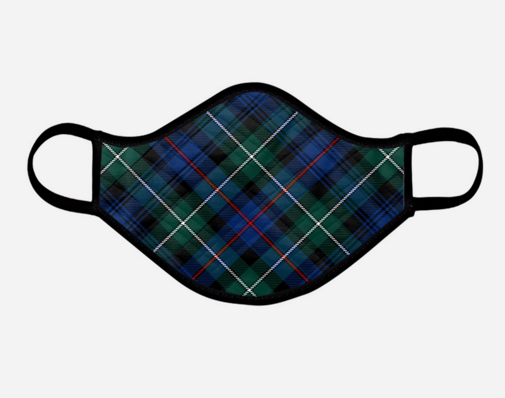 Mackenzie Tartan Custom Facemask - Extra Large - by Steven Patrick Sim - the Tartan Artisan - Scotland Arbroath Angus