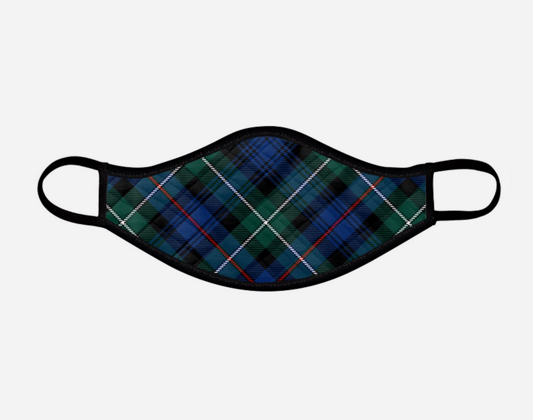 Mackenzie Tartan Custom Facemask - Small - by Steven Patrick Sim - the Tartan Artisan - Scotland Arbroath Angus