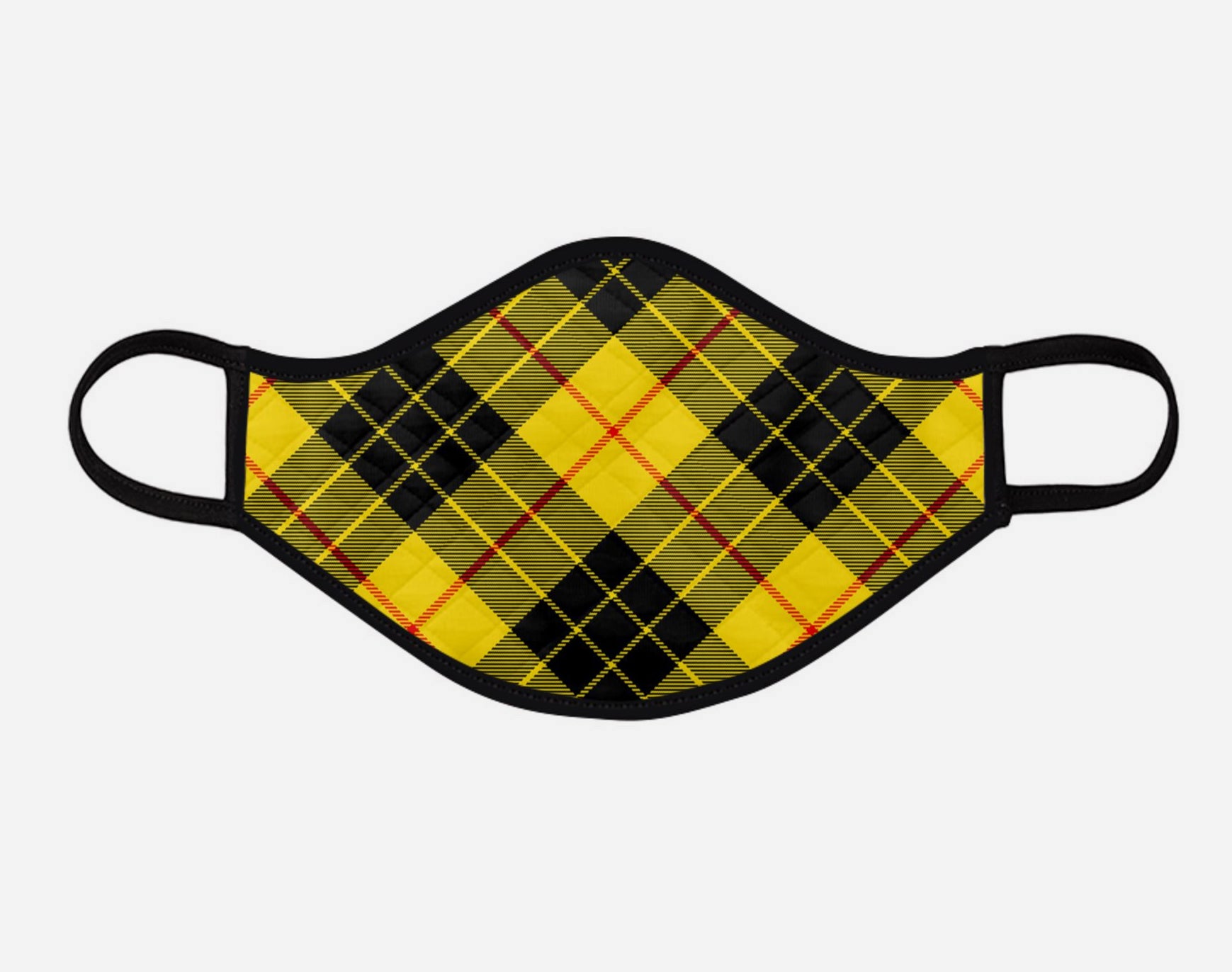 Macleod Tartan Custom Facemask - Large - by Steven Patrick Sim - the Tartan Artisan - Scotland Arbroath Angus