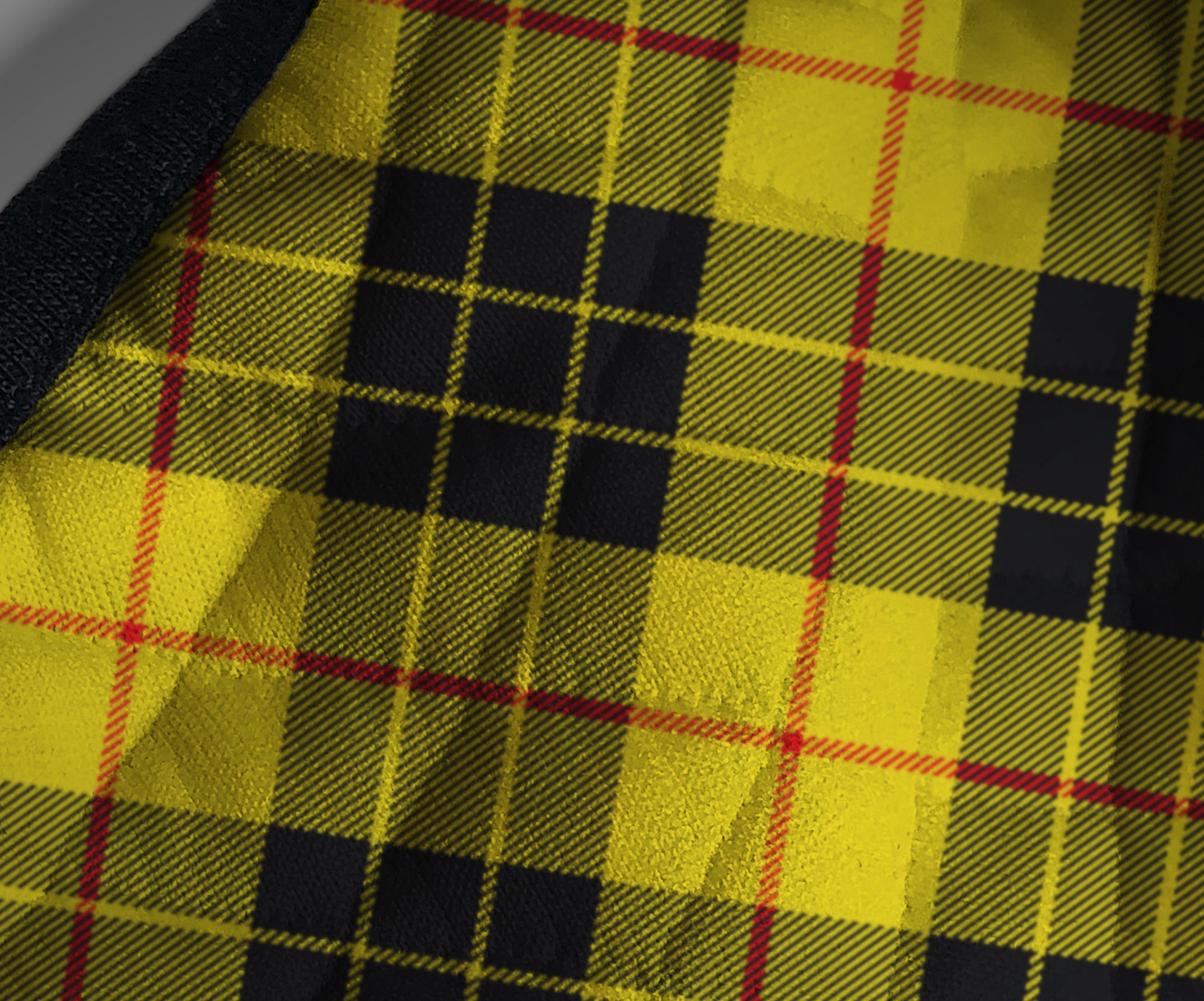 Macleod tartan face-mask by Steven Patrick Sim