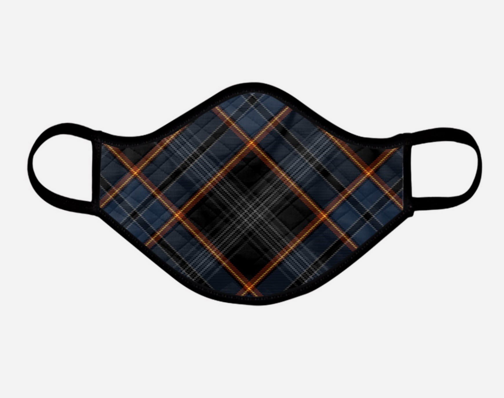 North Sea Oil Tartan Custom Facemask - Extra Large - by Steven Patrick Sim the Tartan Artisan Arbroath