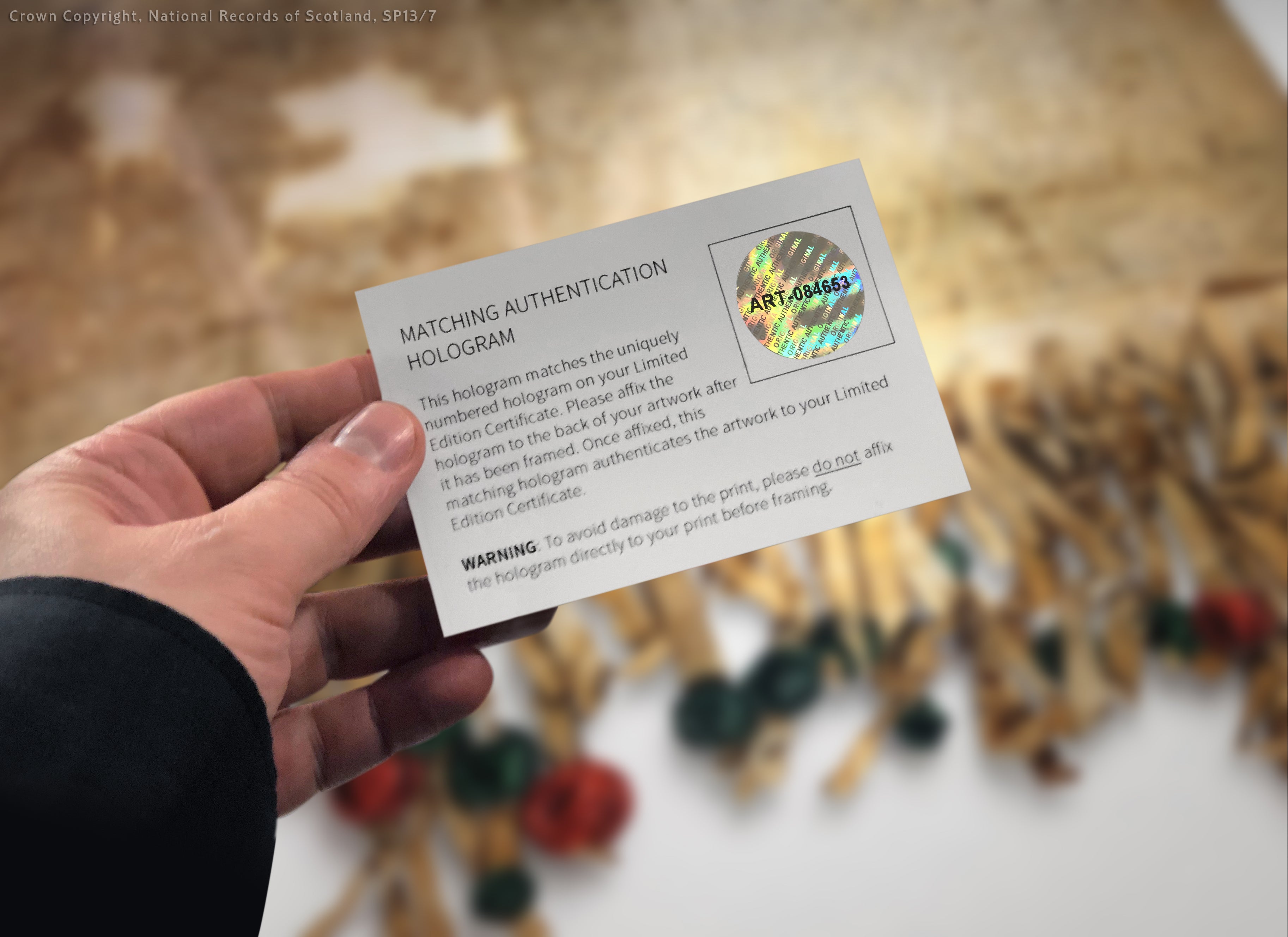 The DECLARATION OF ARBROATH - metallic print editions - shining like gold leaf - Pearl Edition