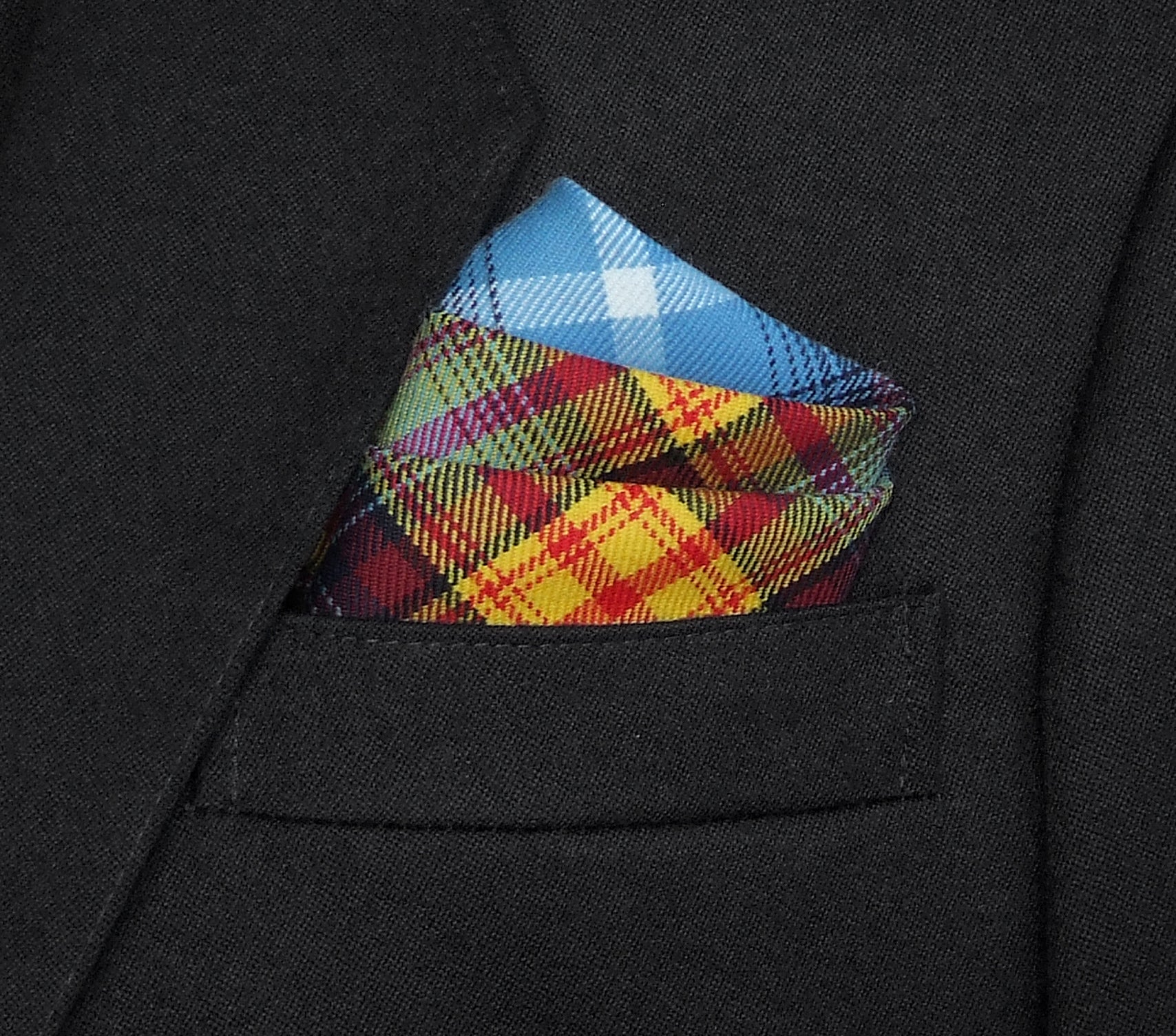 THE DECLARATION Numbered Edition TARTAN Pocket Square