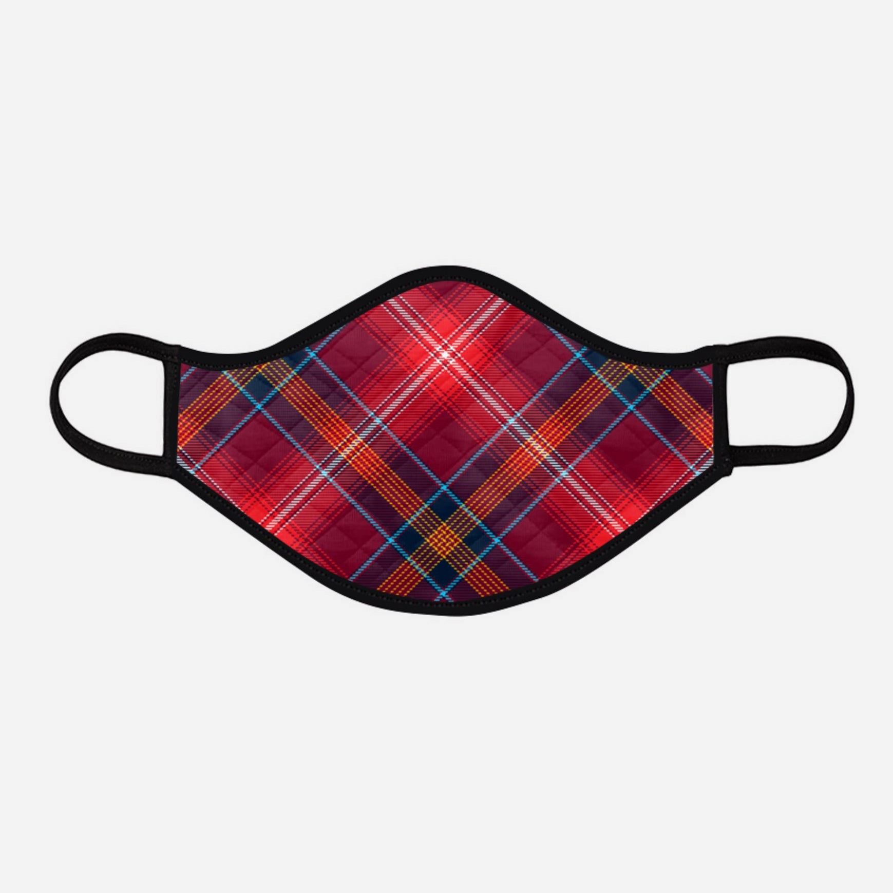 Tartan Face coverings face masks Covid 19 Covid-19 Pandemic Coronavirus Virus cough sneeze by Steven Patrick Sim the Tartan Artisan Stevie Tartan Guy - including Scottish Nicola Sturgeon homeless - Red Lichtie Reid Light Red Football club Lichties Scotland - four pack combo