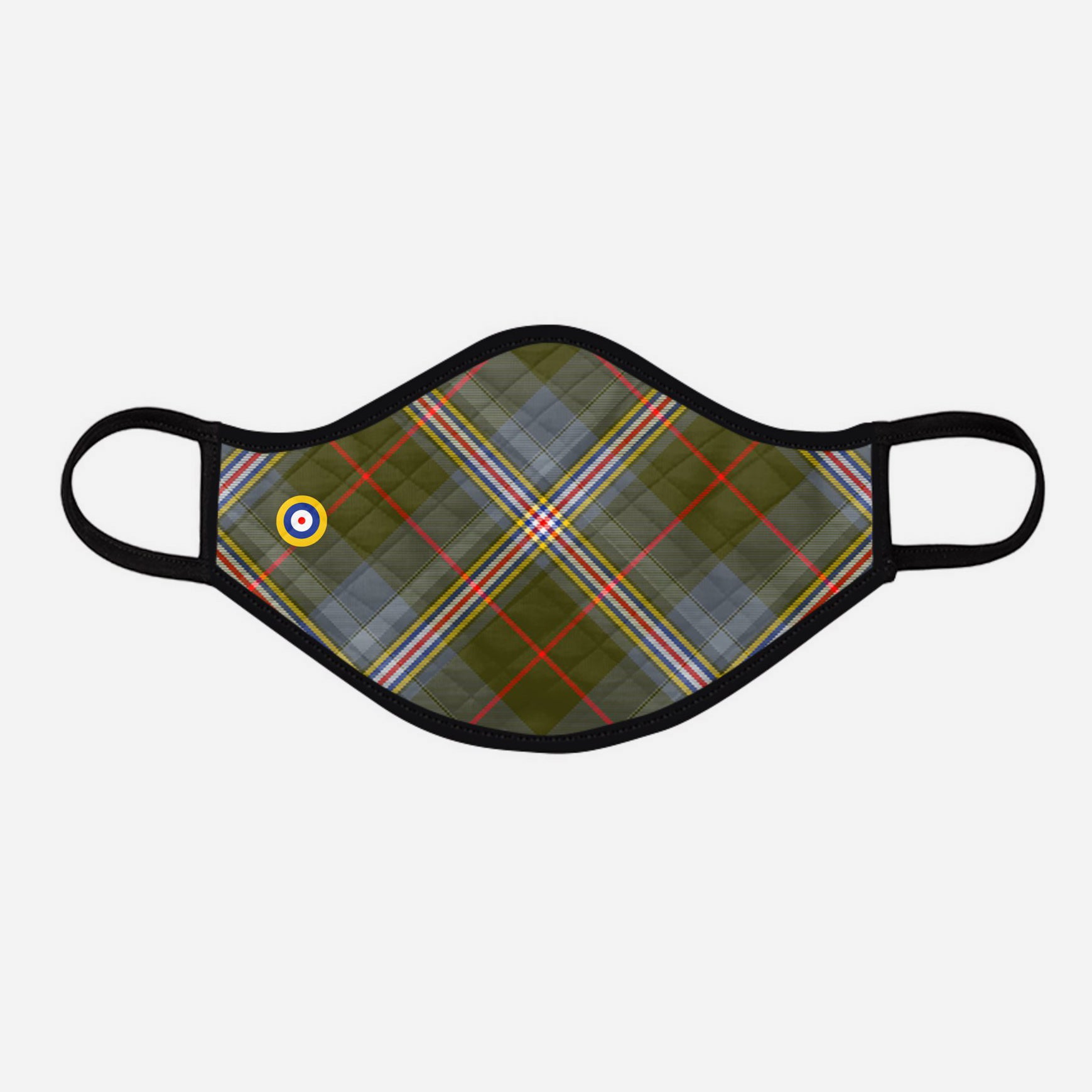 Red Lichtie Spitfire Tartan Face Mask Cloth Face Coverings large