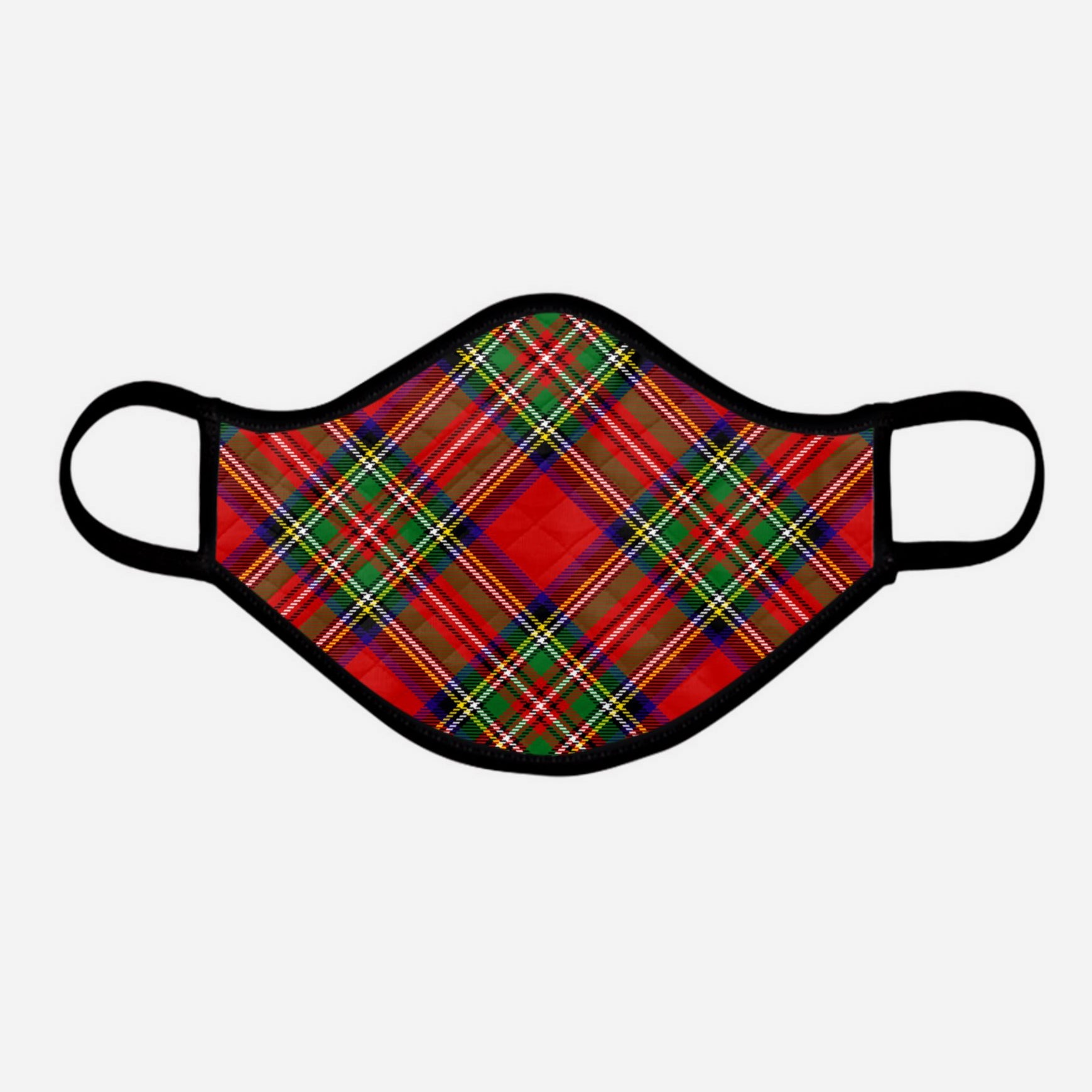 Royal Stewart Contoured Tartan - Nicola Sturgeon - Face Mask - exclusively produced by Steven Patrick Sim the Tartan Artisan - Scotland - extra large
