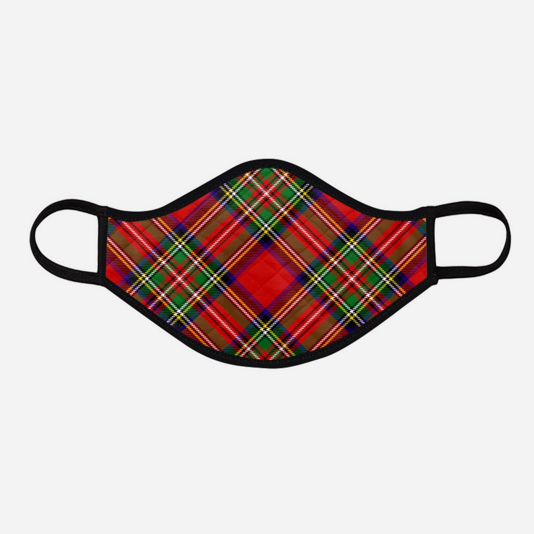 Royal Stewart Contoured Tartan - Nicola Sturgeon - Face Mask - exclusively produced by Steven Patrick Sim the Tartan Artisan - Scotland - large