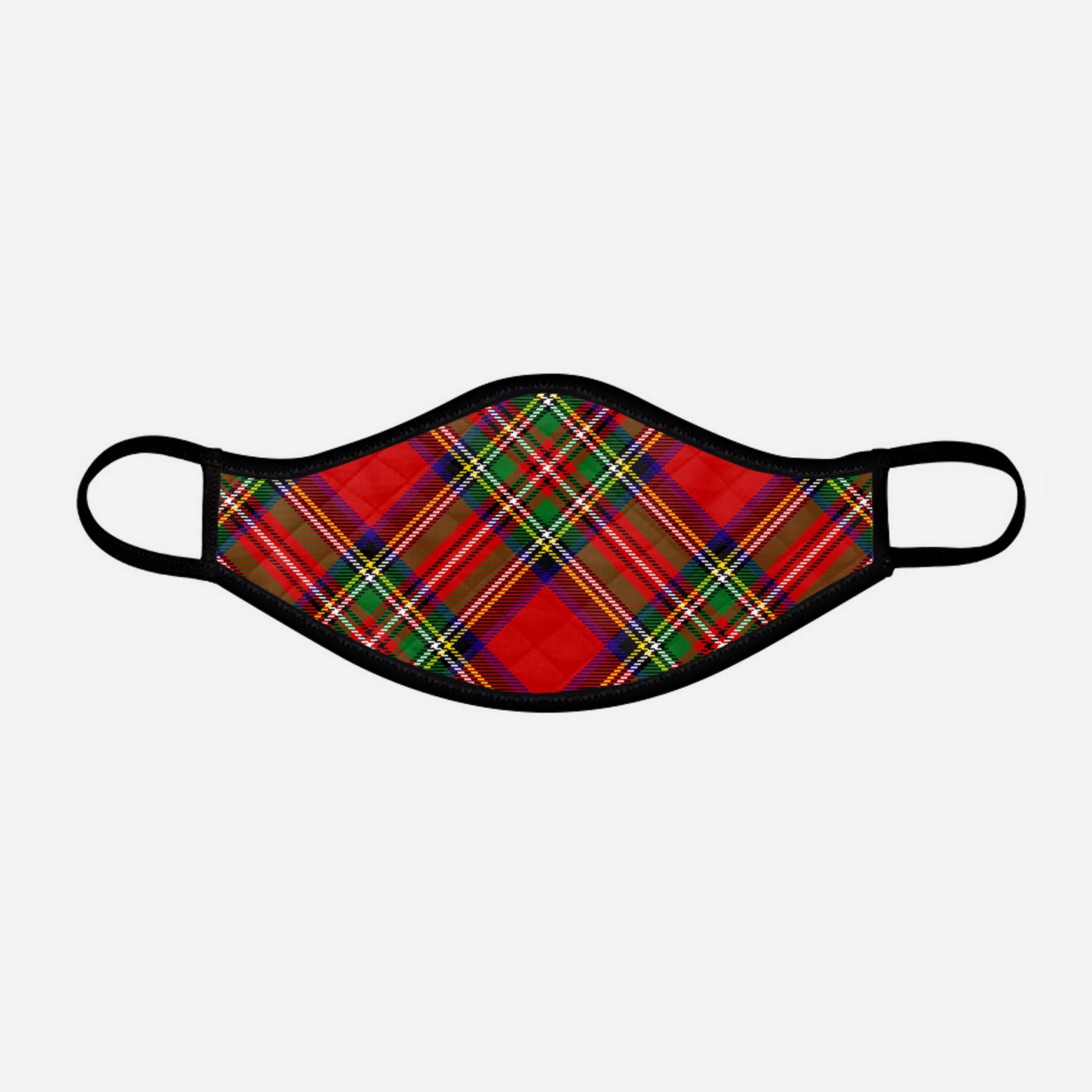 Royal Stewart Contoured Tartan - Nicola Sturgeon - Face Mask - exclusively produced by Steven Patrick Sim the Tartan Artisan - Scotland - small