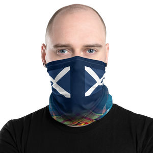 Saltire Declaration of Scottish Independence tartan Neck Gaiter 7