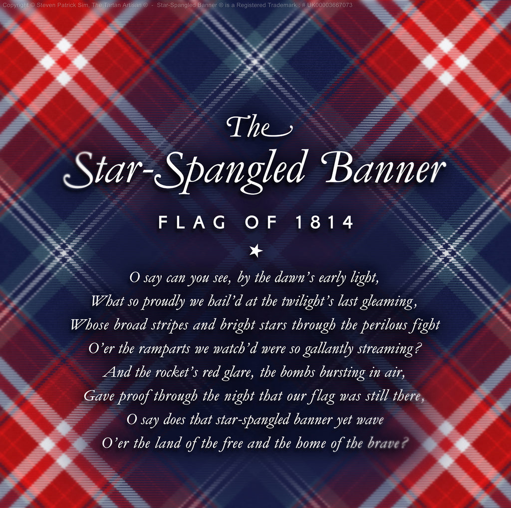 Star-Spangled Banner Tartan Registered at the Scottish Register of Tartans Scotland - PRESENT