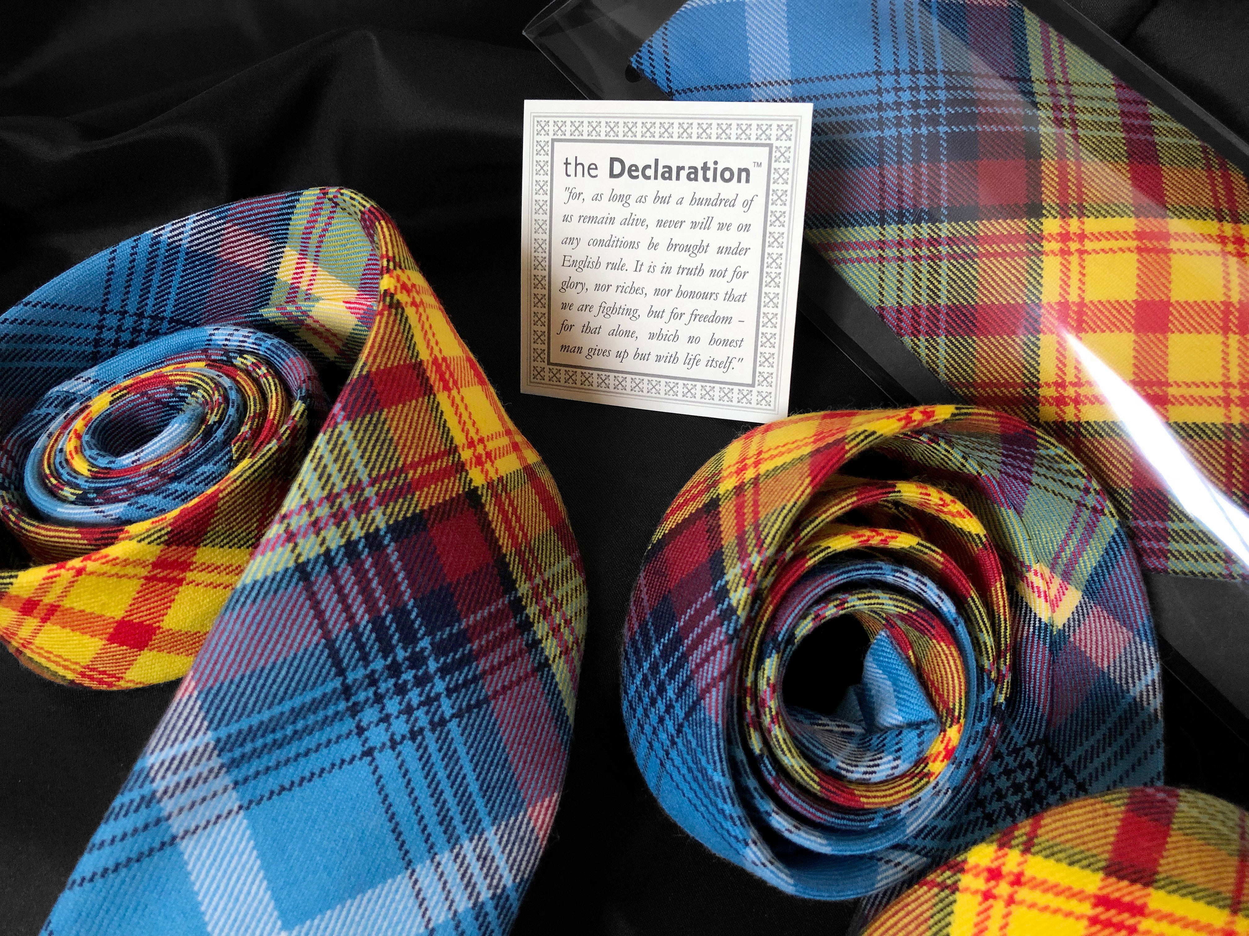 Steven Patrick Sim Tartan Artisan Declaration neck tie Arbroath
