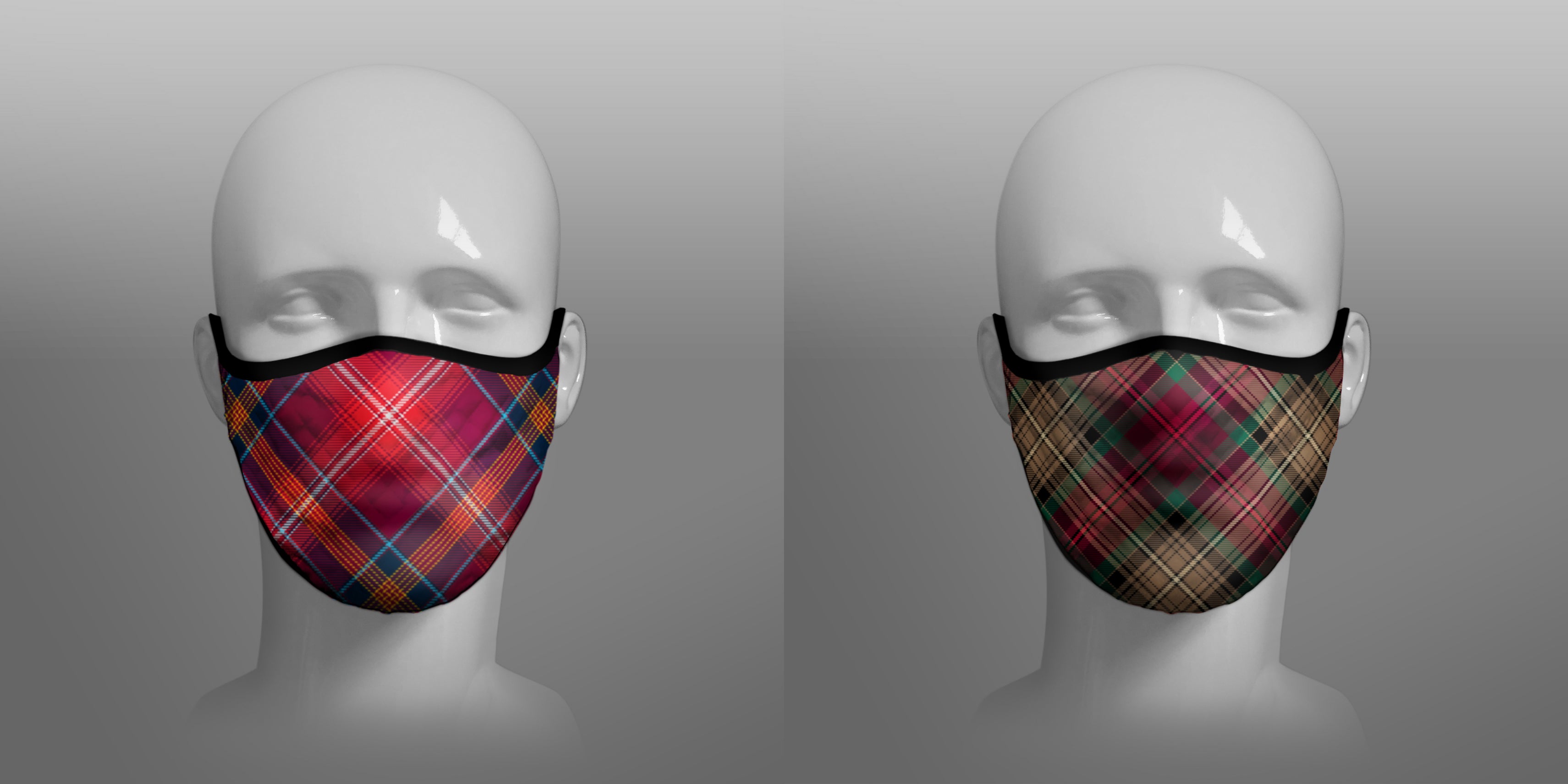 Contoured Face Masks - Twin Pack 17 ✓