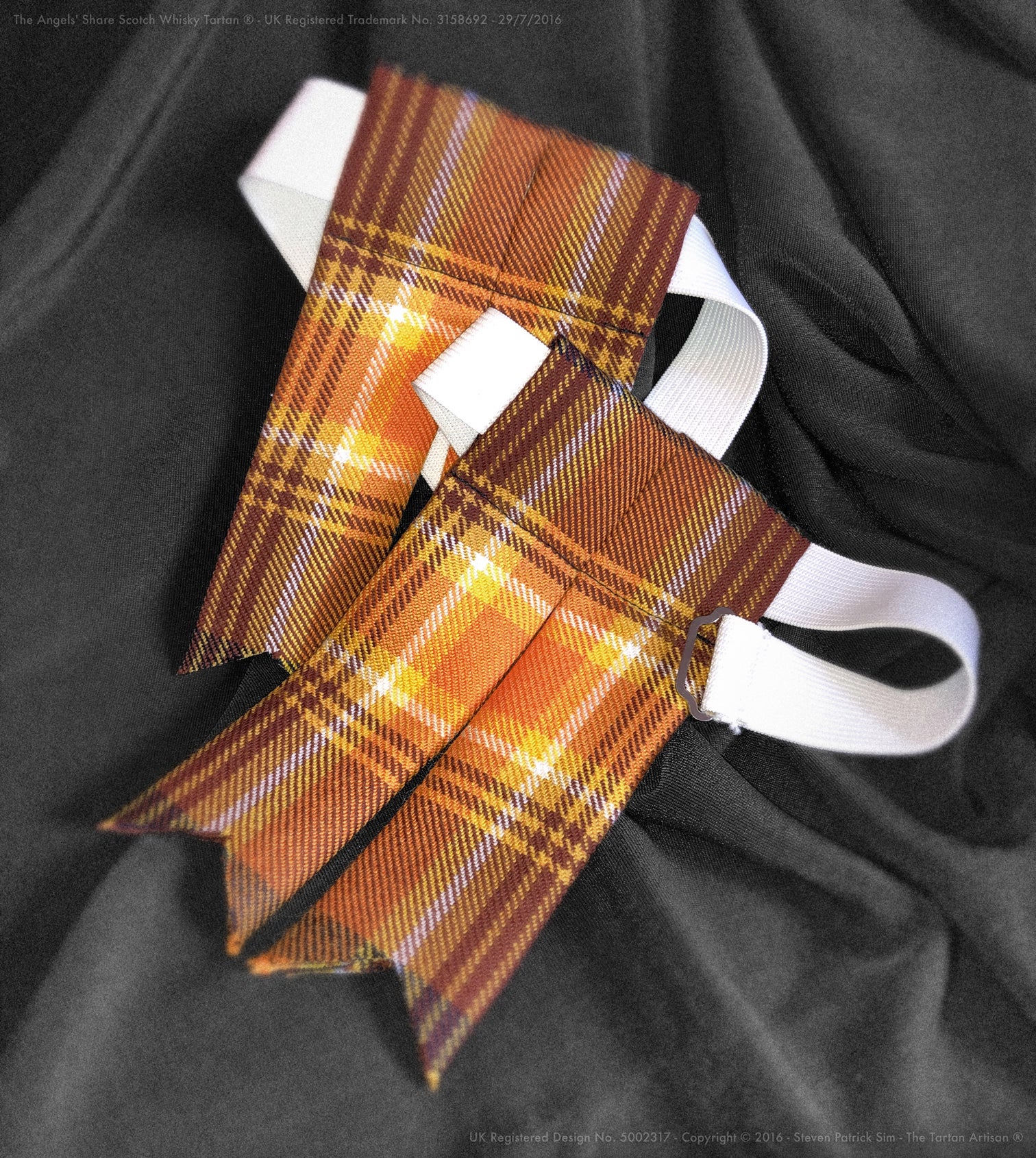 The Angels' Share Scotch Whisky Tartan Flashes and Garters by the Tartan Artisan®