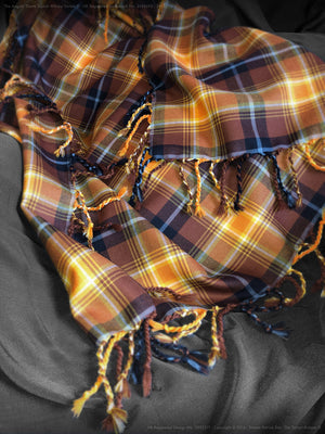 The Angels' Share Scotch Whisky Tartan® ~ Purled and knotted Furniture Throw