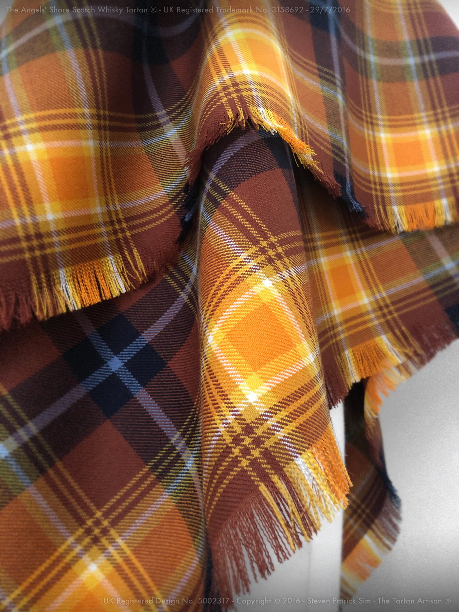The Angels' Share Scotch Whisky Tartan® ~ Ladies Fringed Shawl