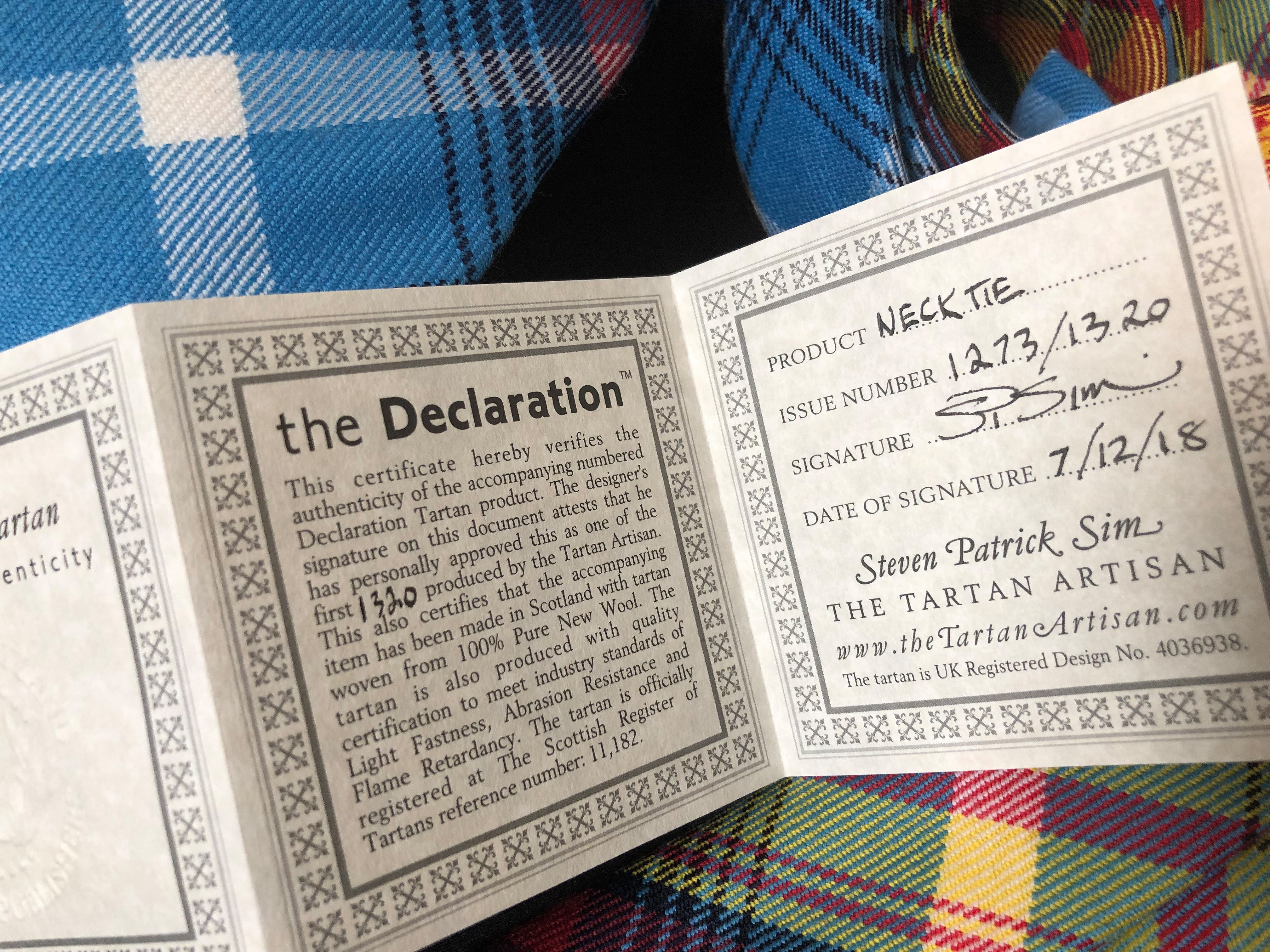 The Declaration Tartan Neck Tie