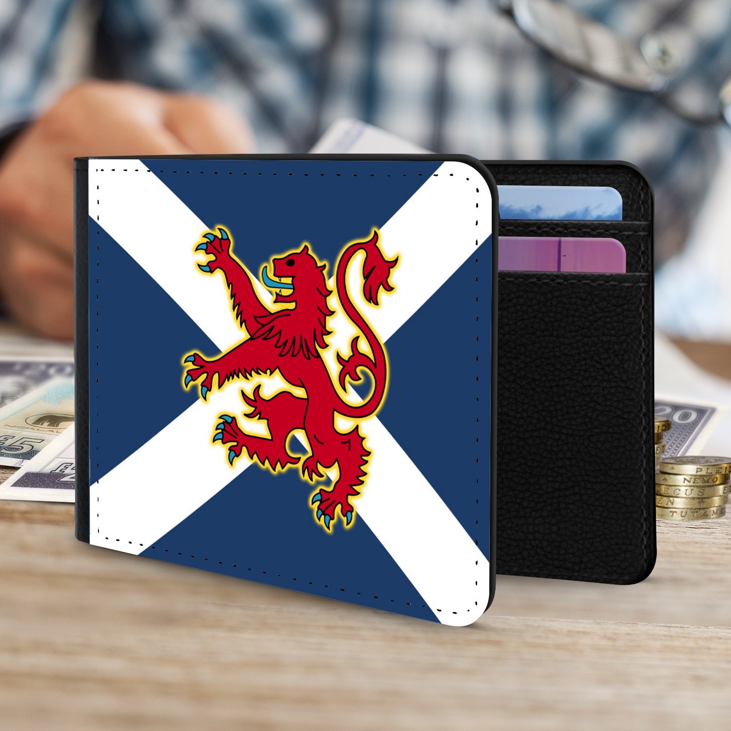 Old Navy Scottish Saltire & Lion Rampant ~ Gentlemen's Wallet