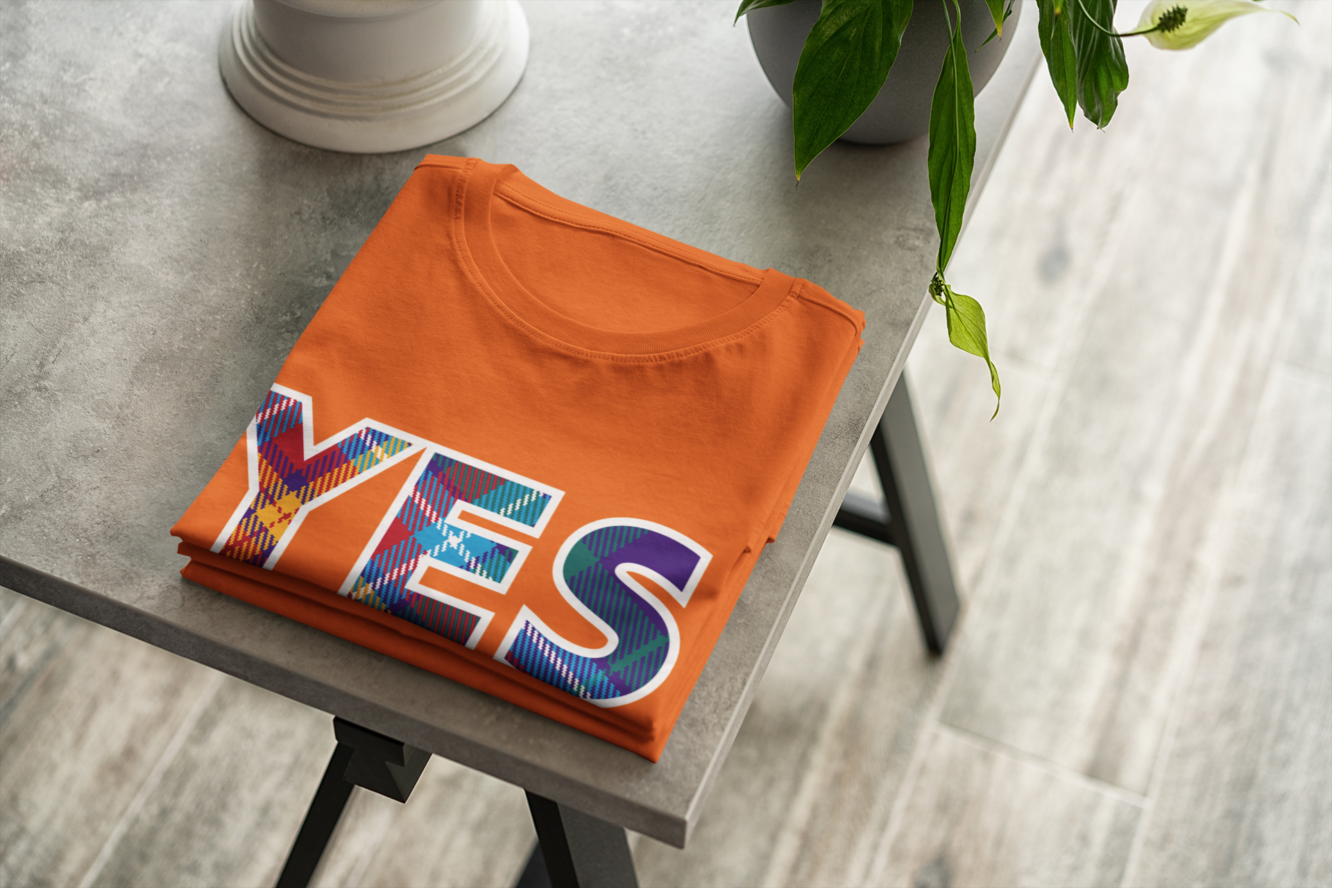 Alba Gu Brath YES tartan orange T-Shirt