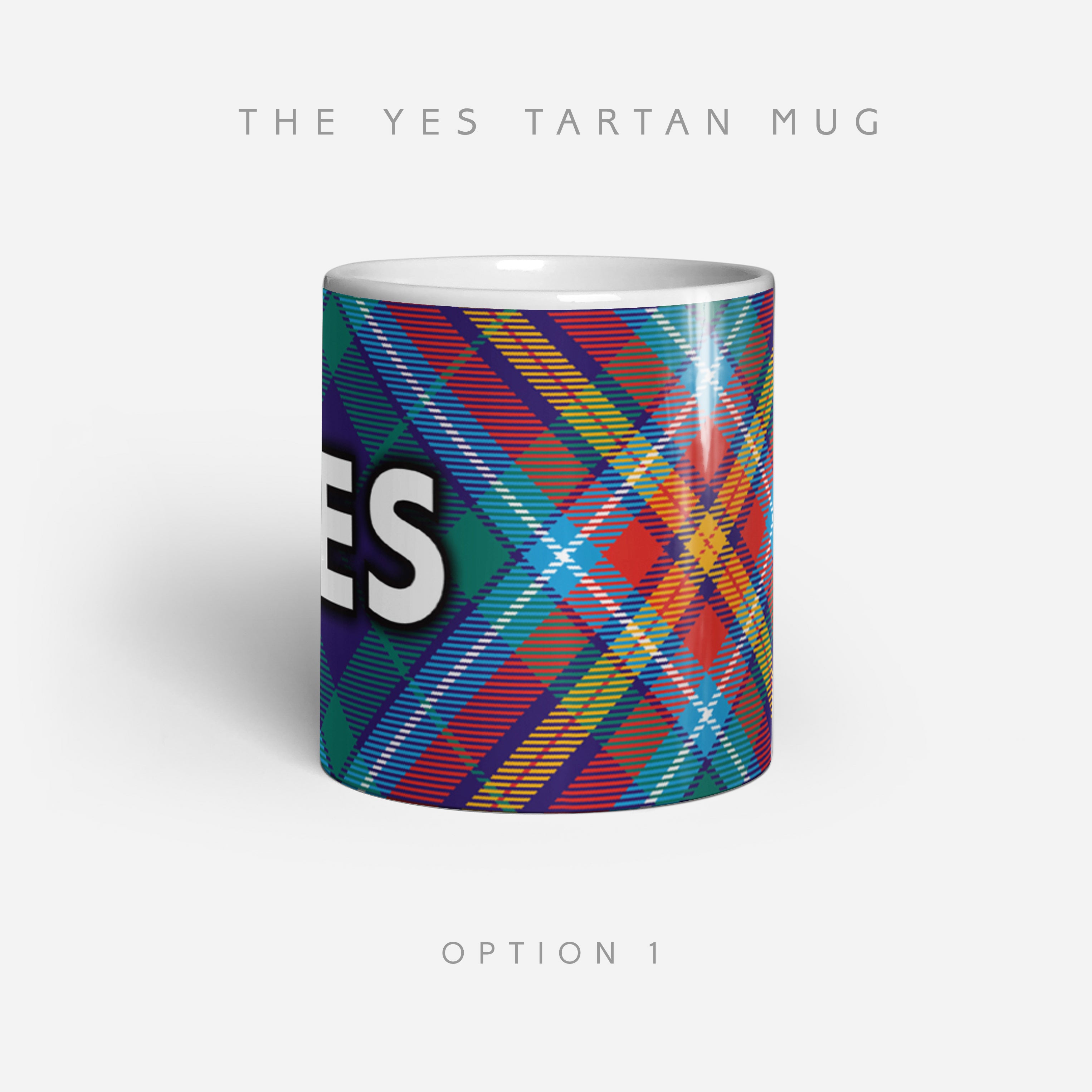YES Tartan by Steven Patrick Sim - Alba gu bràth - The Ceramic 11oz mug